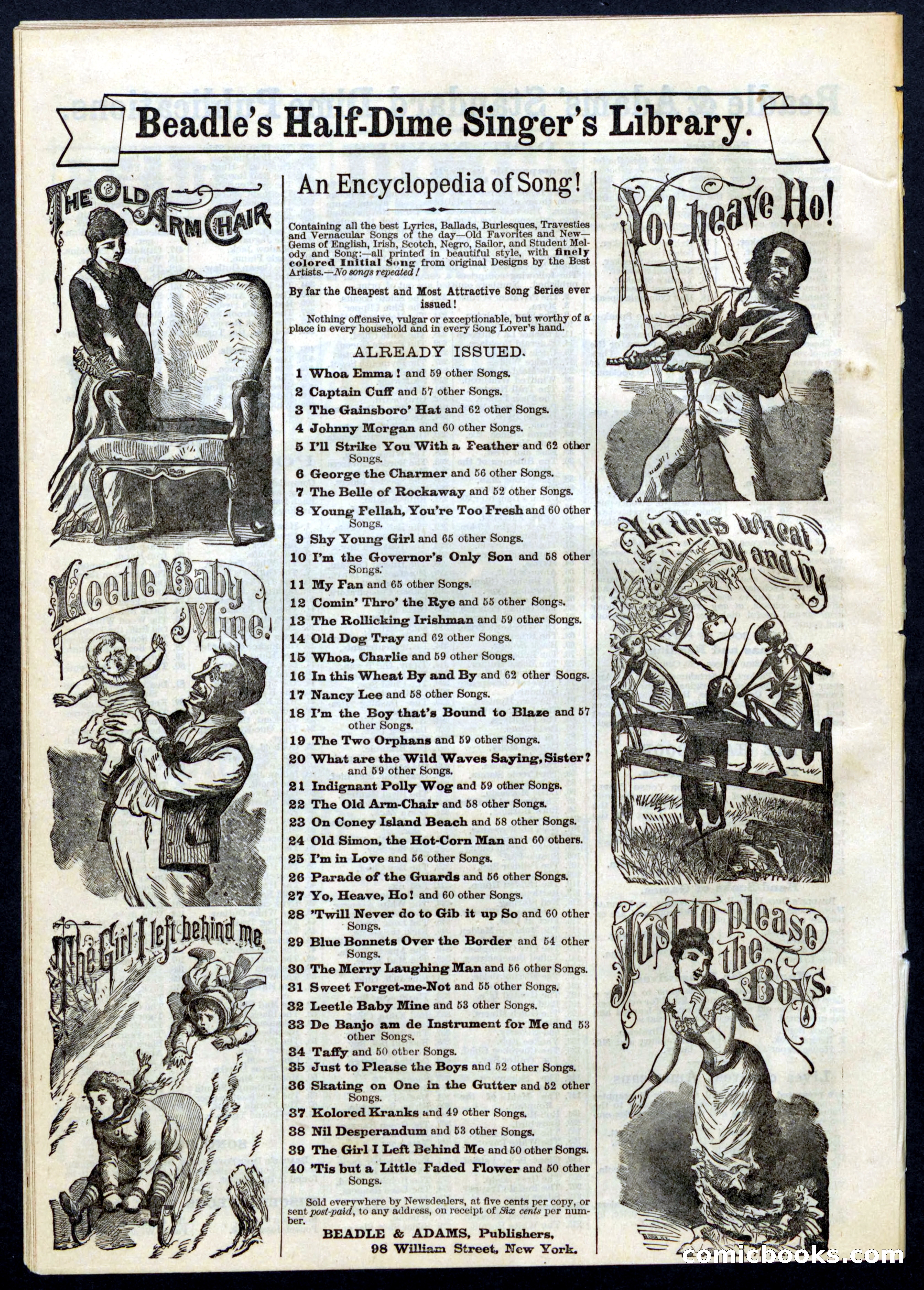 Beadle's Half Dime Library, No. 81 — page 16 of 16