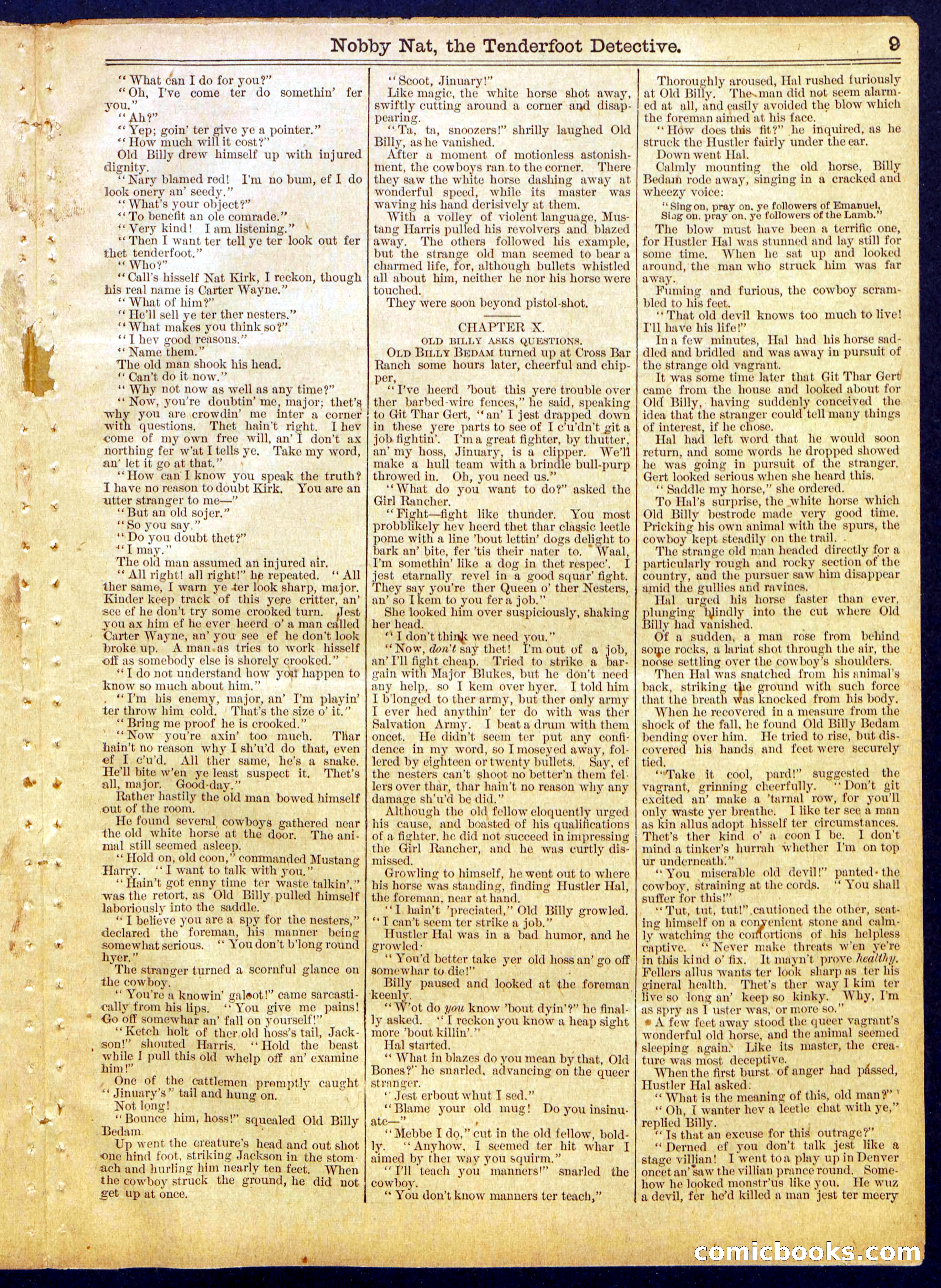 Beadle's Half Dime Library, No. 820 — page 9 of 16