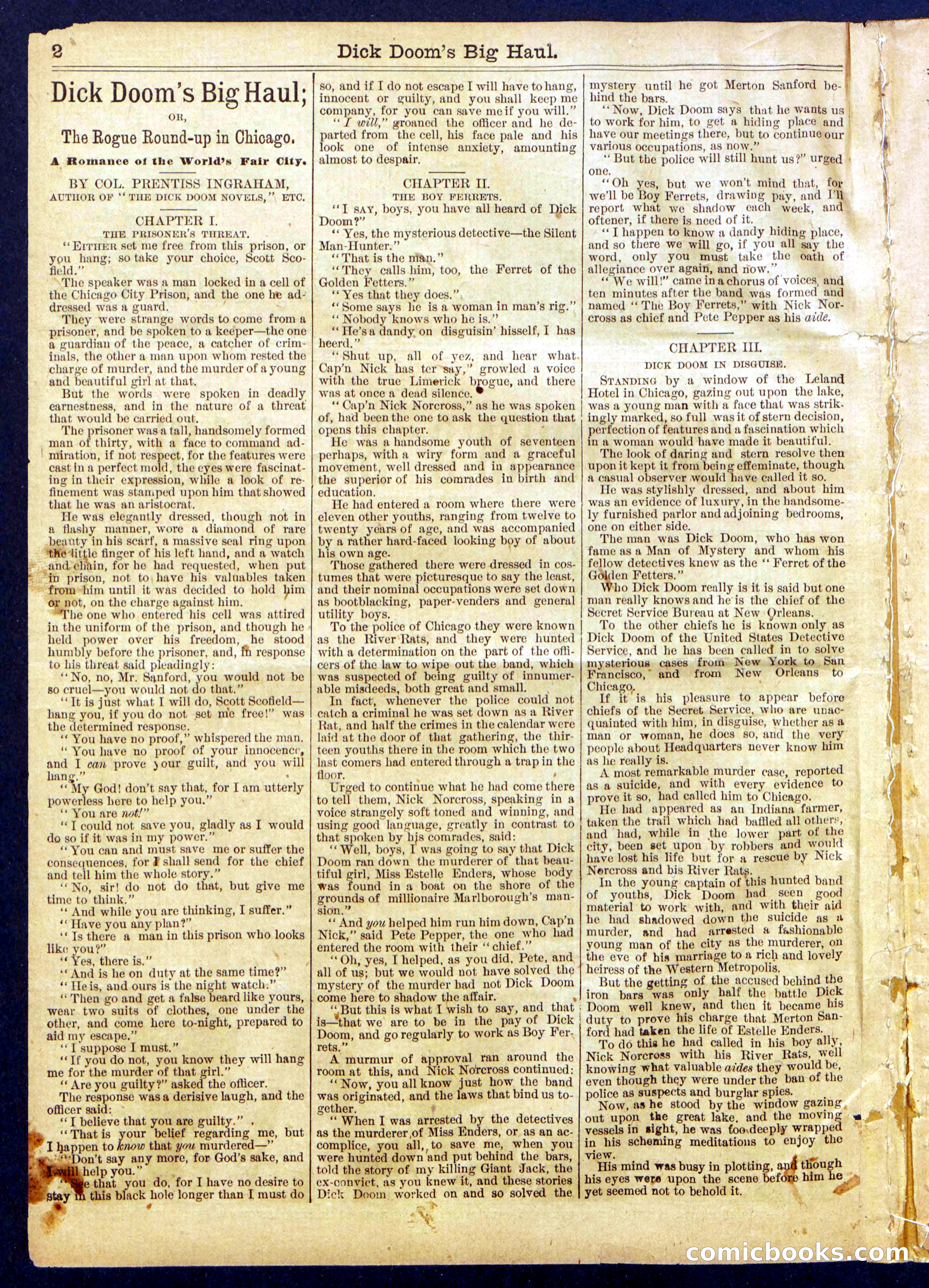 Beadle's Half Dime Library No. 835 — page 2 of 16