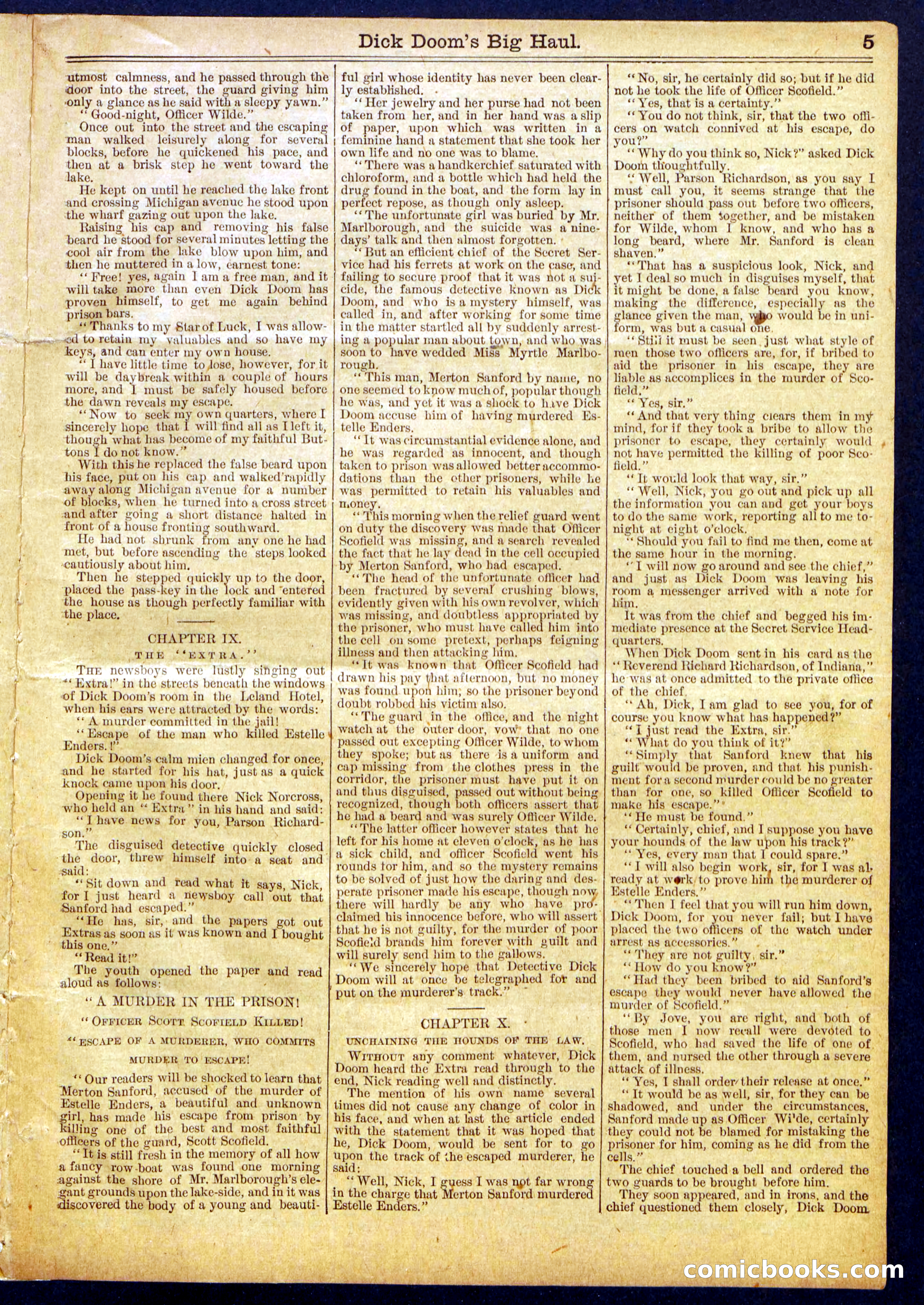 Beadle's Half Dime Library No. 835 — page 5 of 16