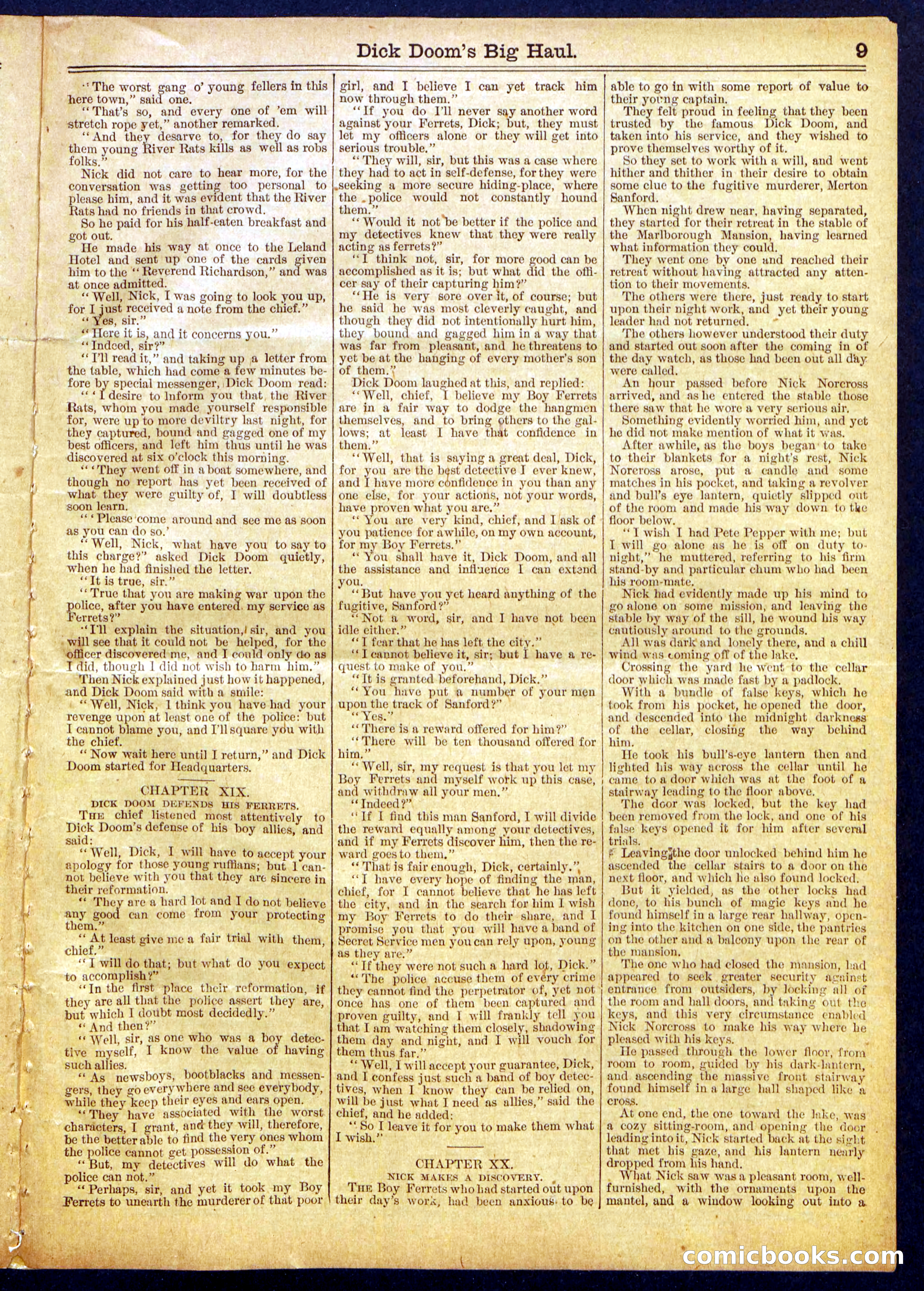 Beadle's Half Dime Library No. 835 — page 9 of 16