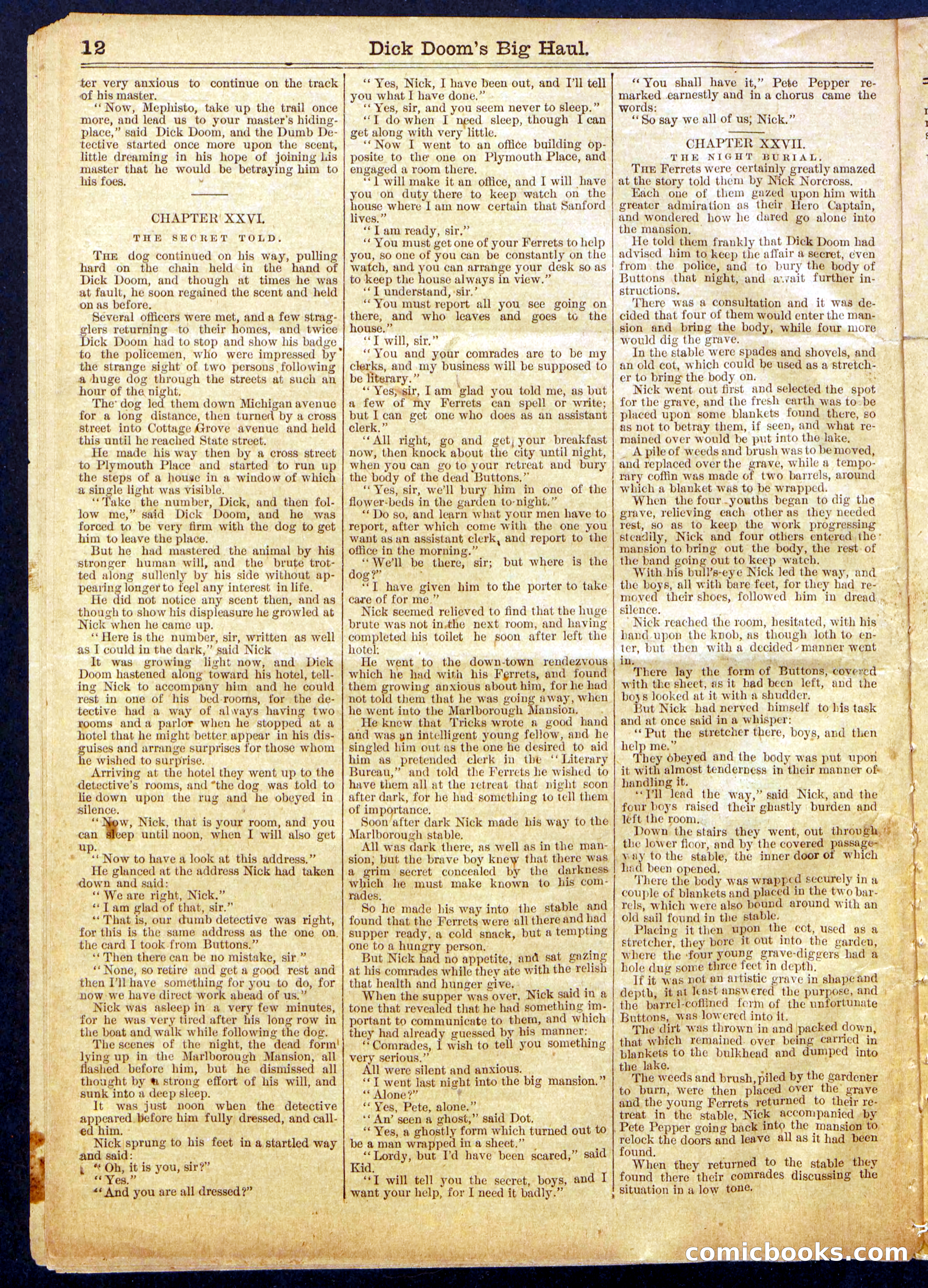 Beadle's Half Dime Library No. 835 — page 12 of 16