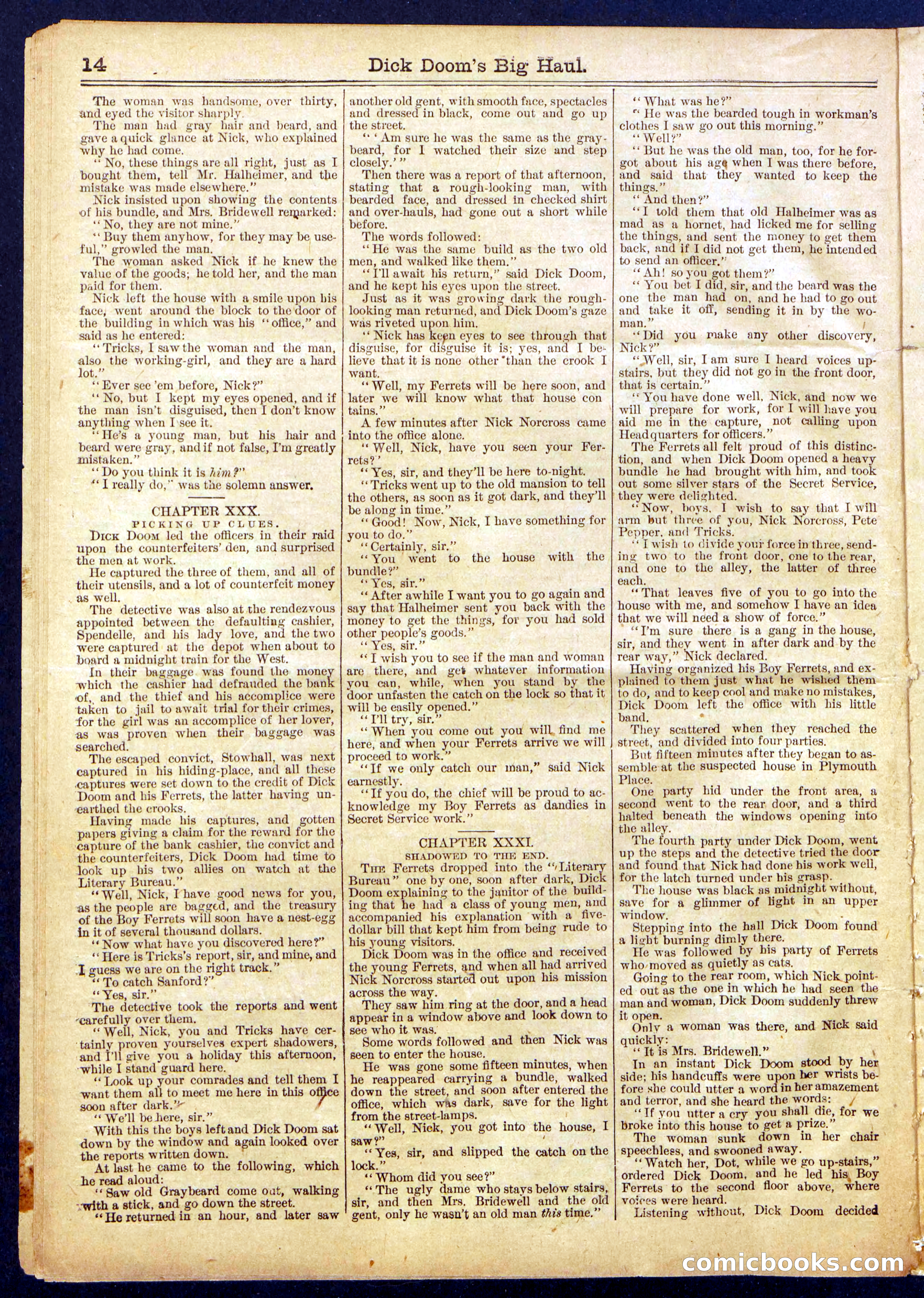 Beadle's Half Dime Library No. 835 — page 14 of 16