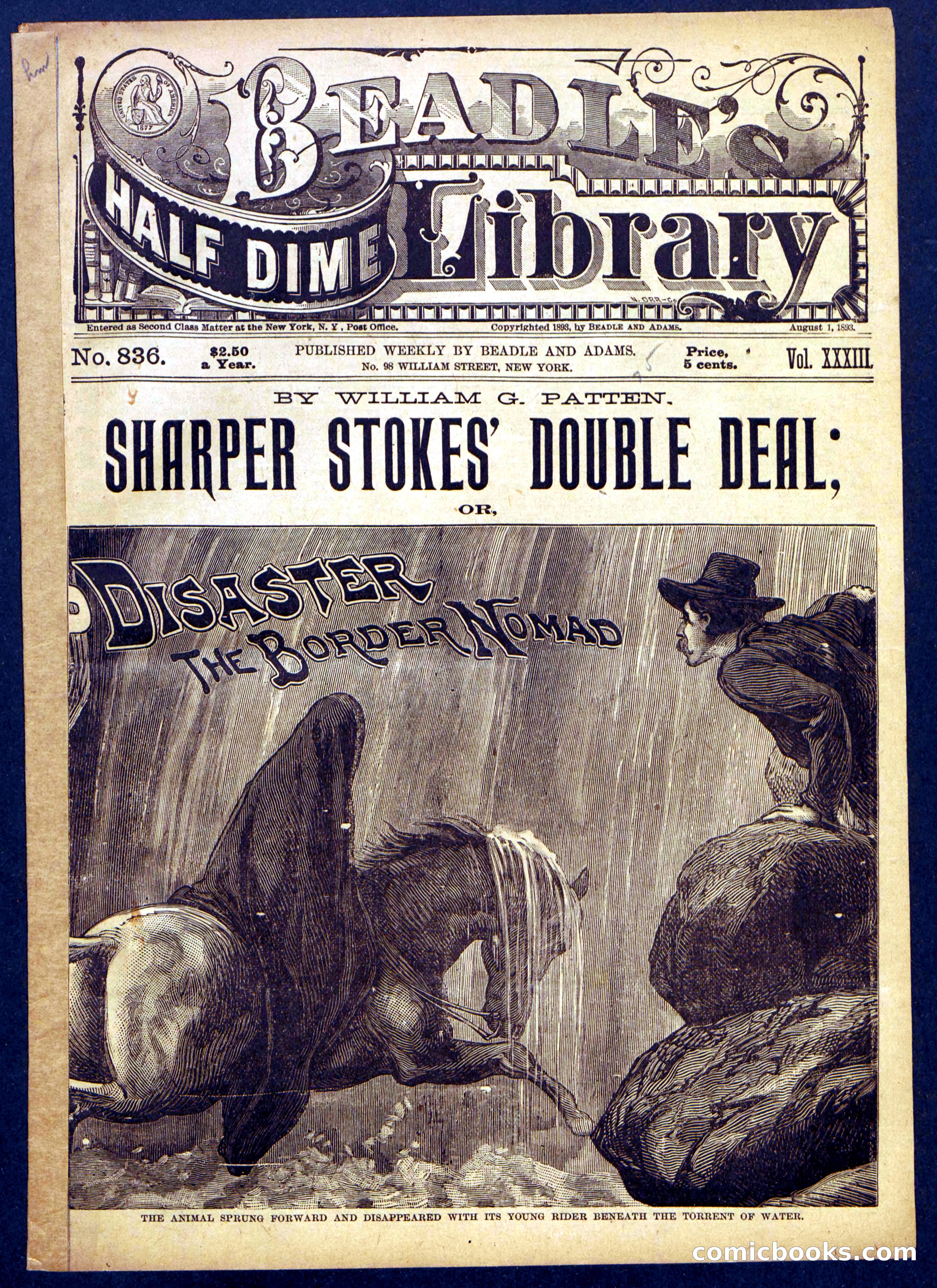 Beadle's Half Dime Library No. 886 — page 1 of 16