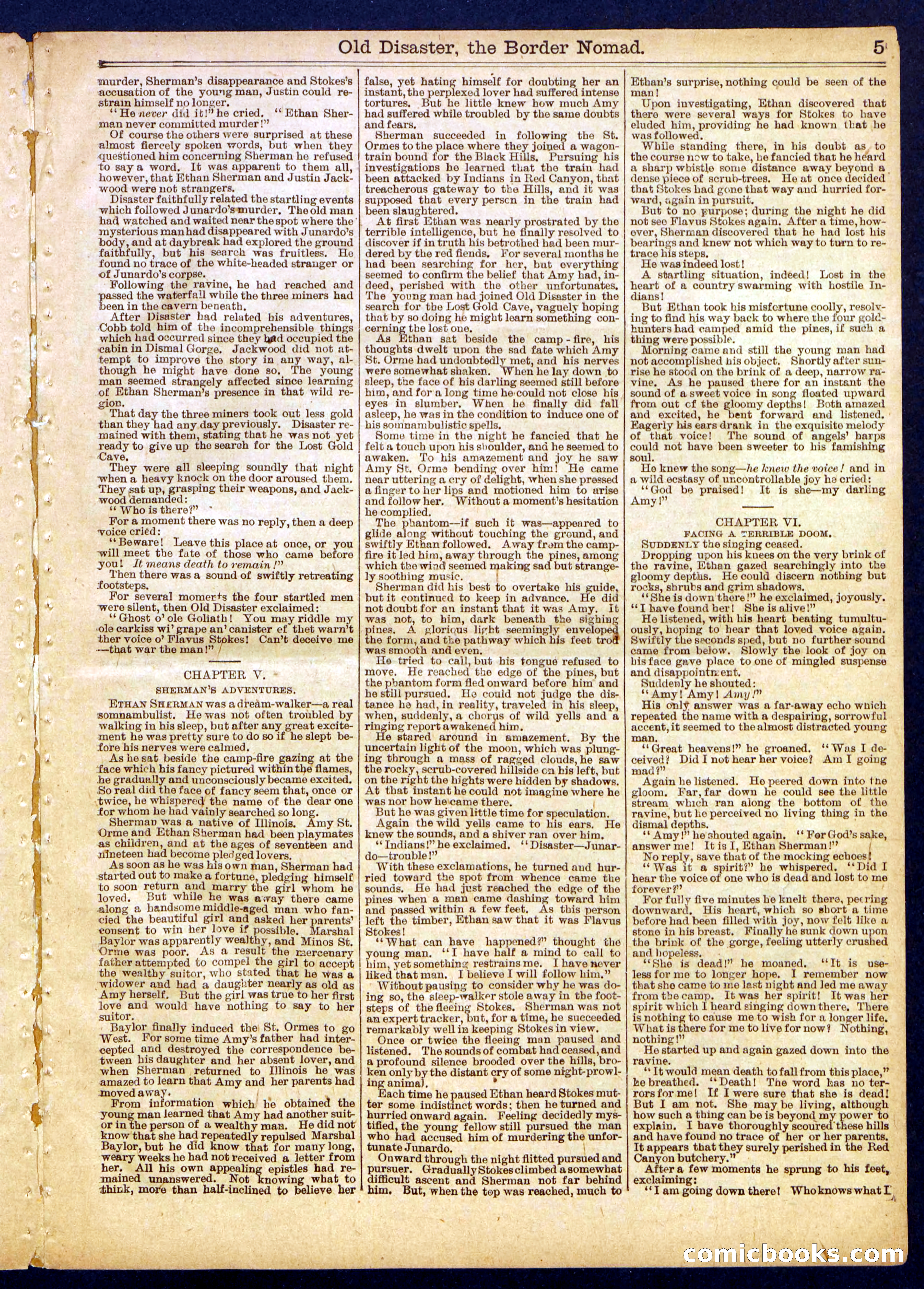 Beadle's Half Dime Library No. 886 — page 5 of 16