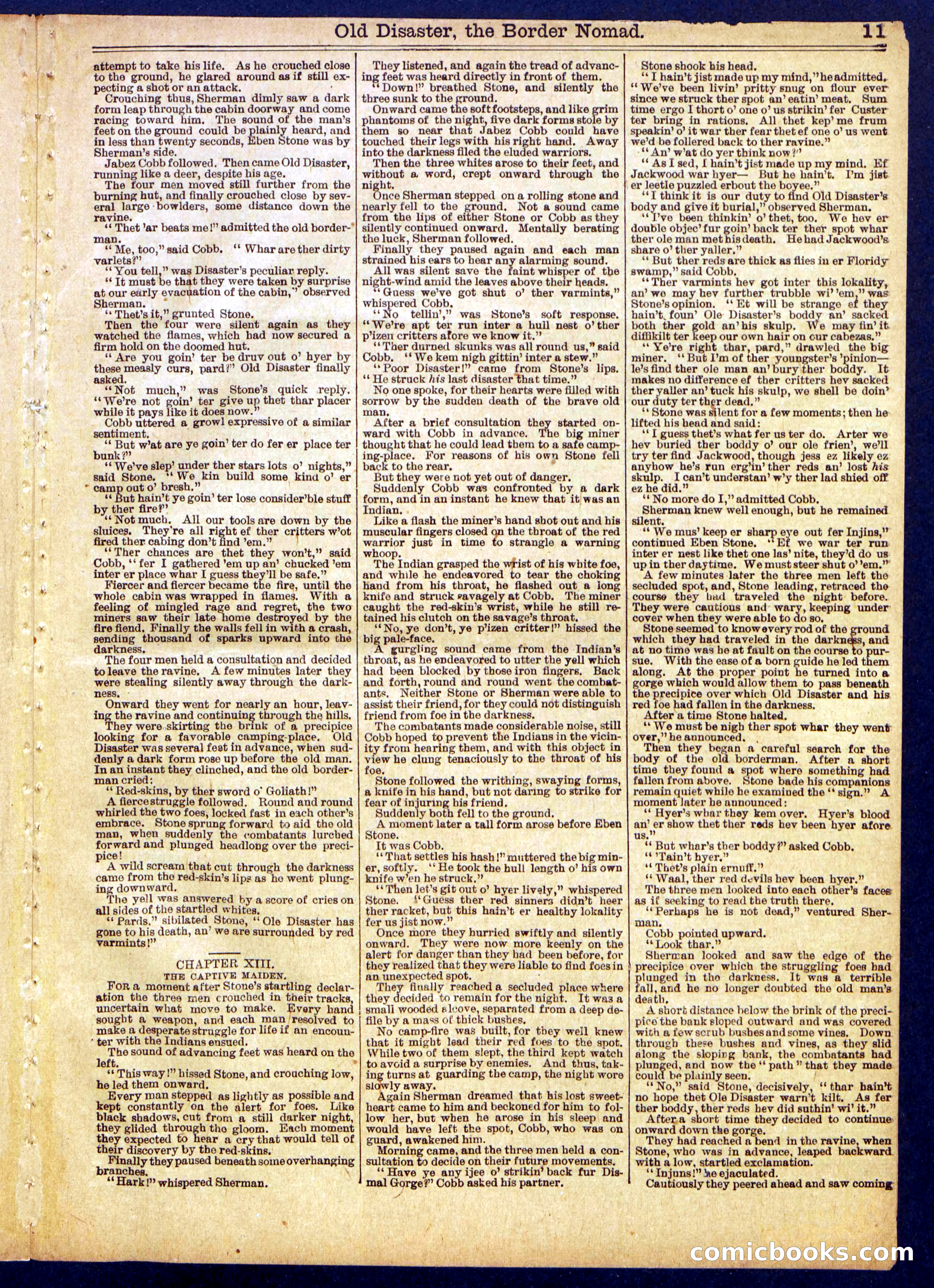 Beadle's Half Dime Library No. 886 — page 11 of 16
