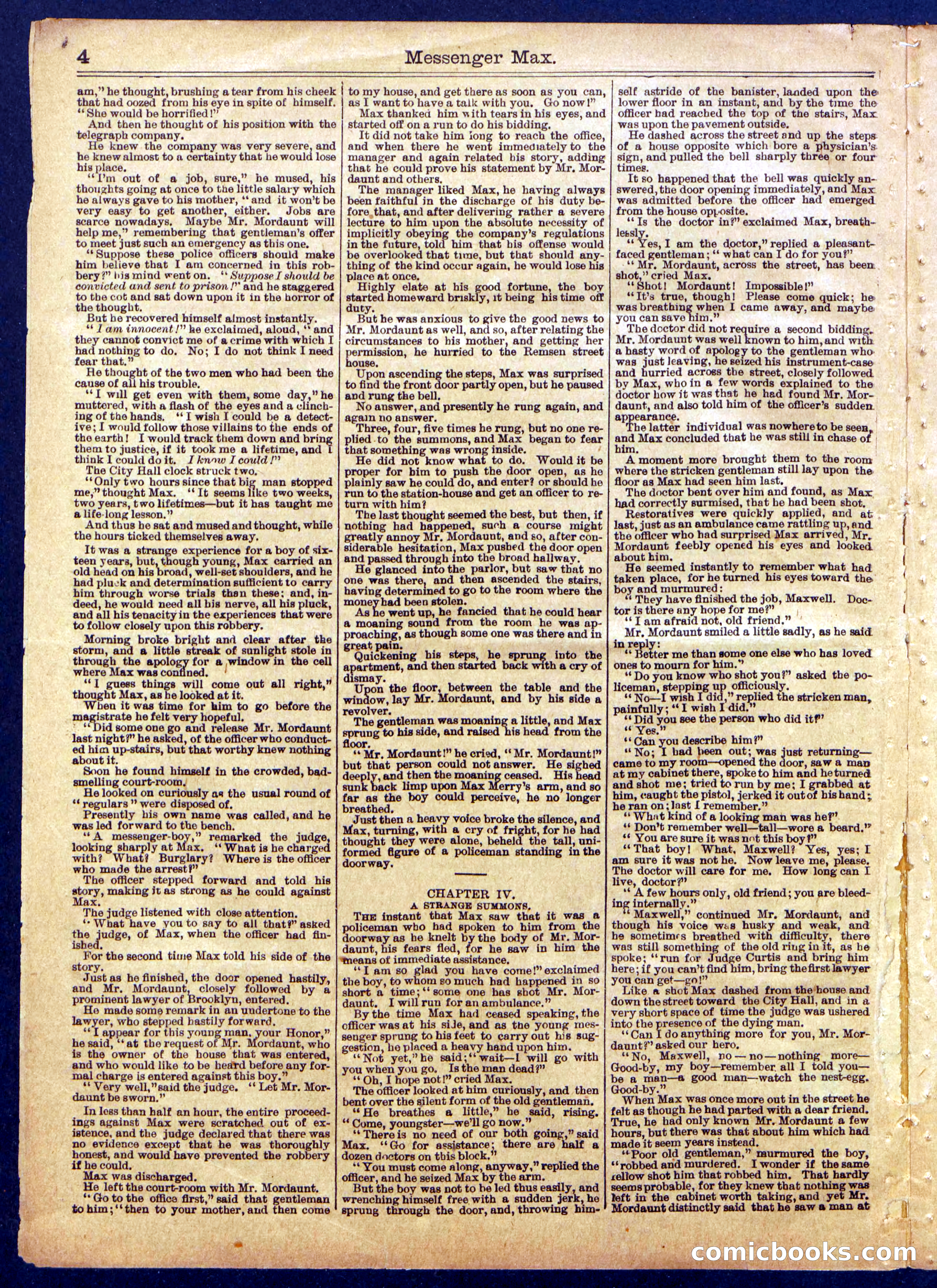 Beadle's Half Dime Library, No. 841 — page 4 of 16