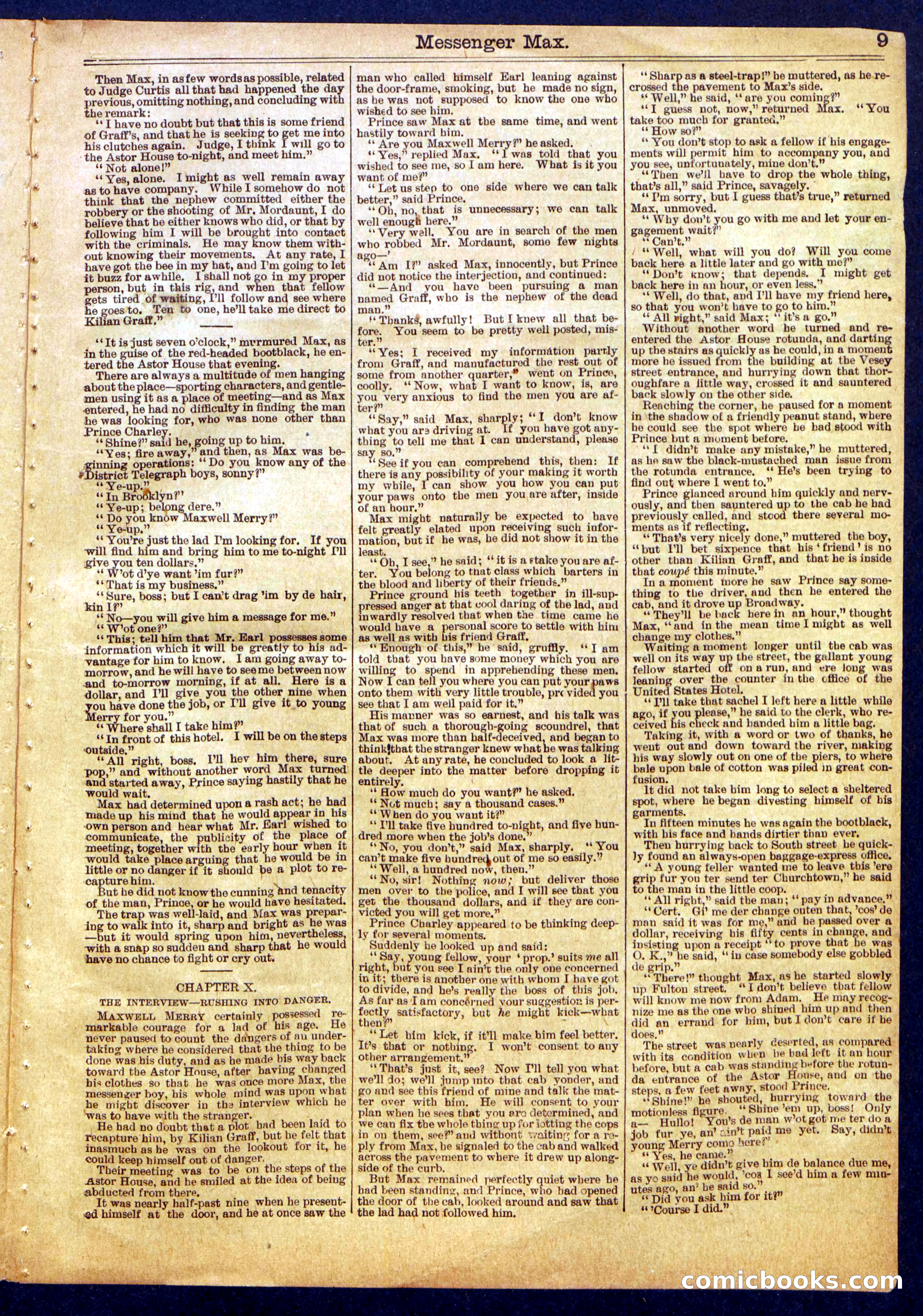 Beadle's Half Dime Library, No. 841 — page 9 of 16