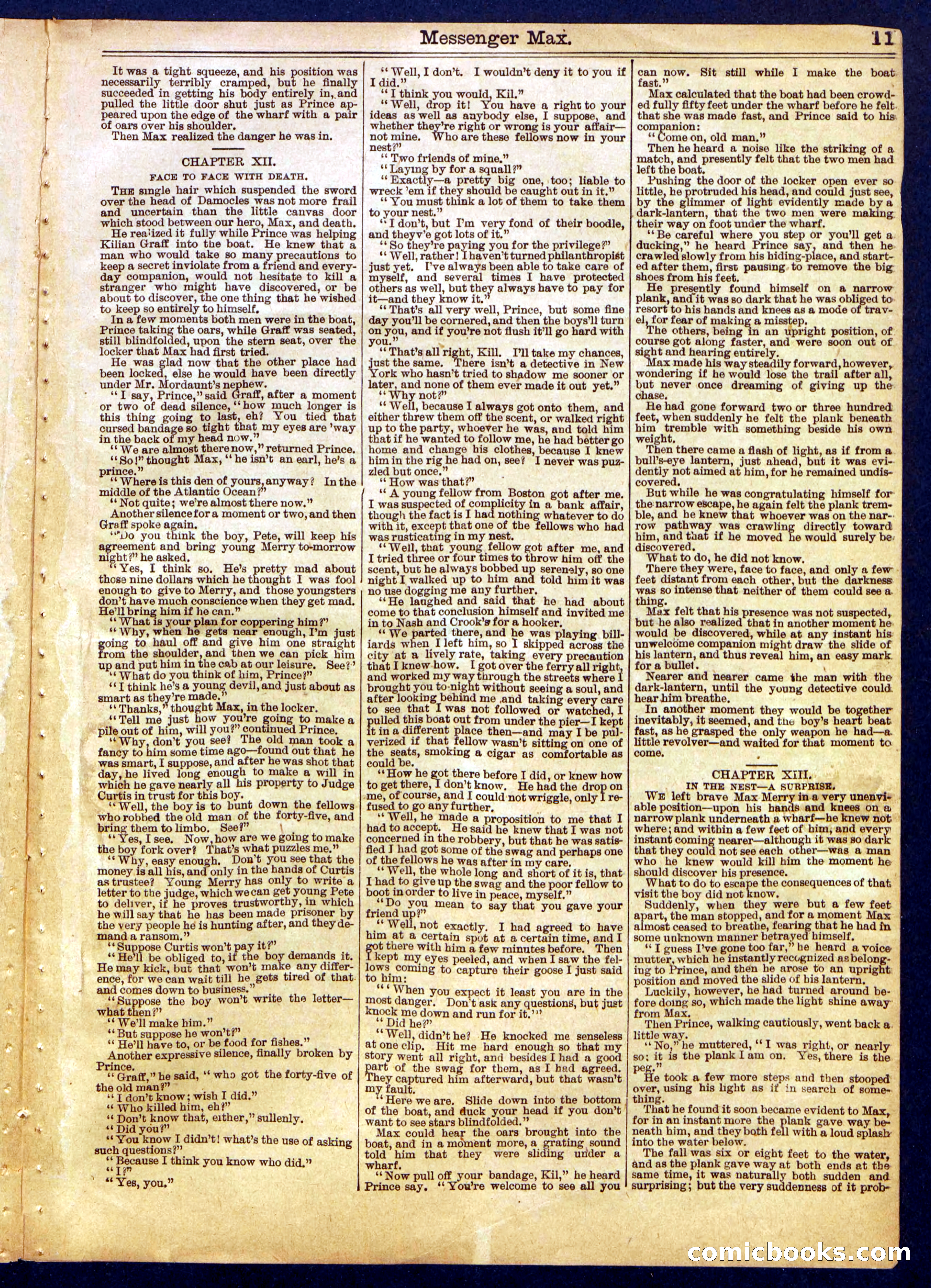 Beadle's Half Dime Library, No. 841 — page 11 of 16