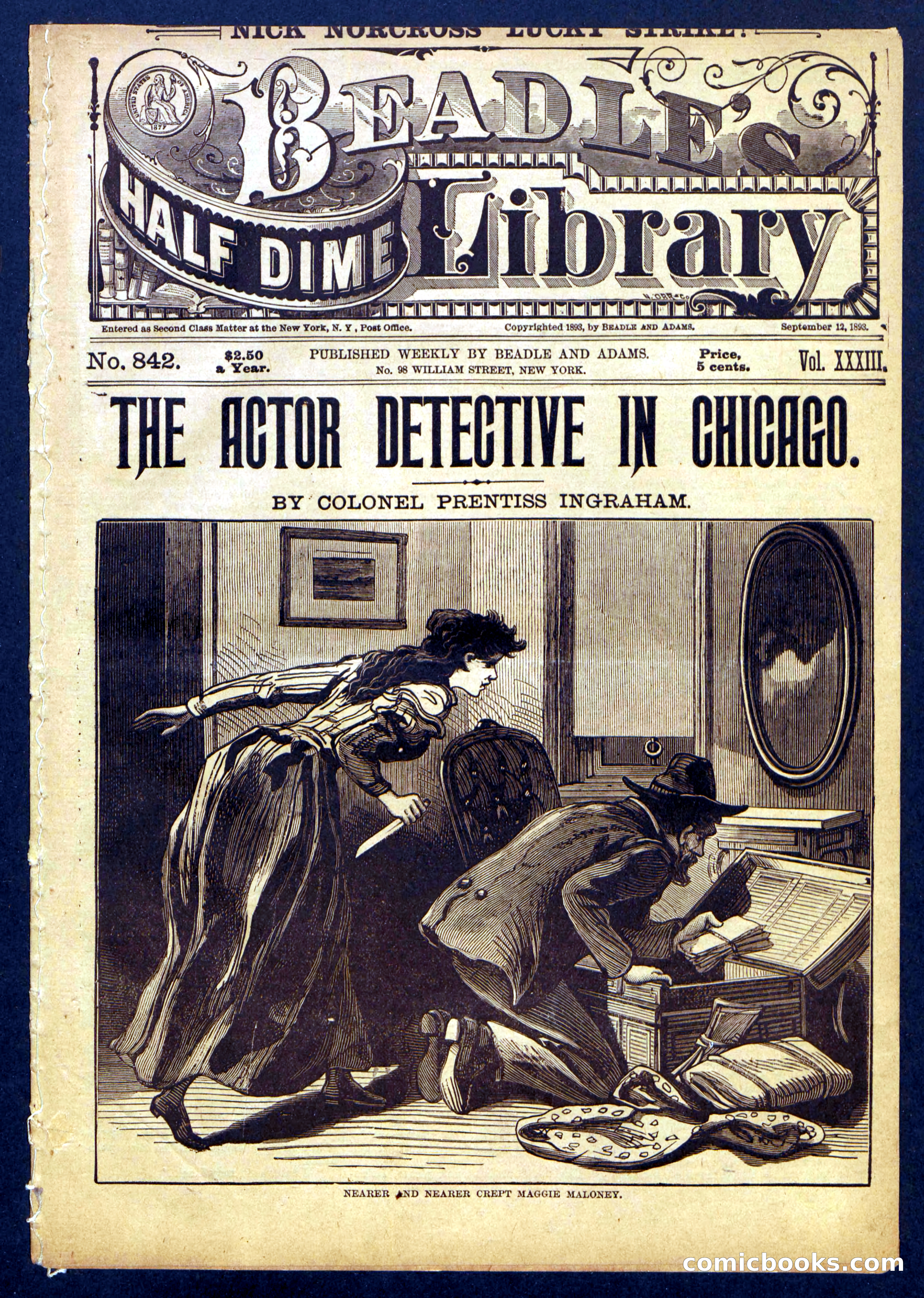 Beadle's Half Dime Library No. 842 — page 1 of 16