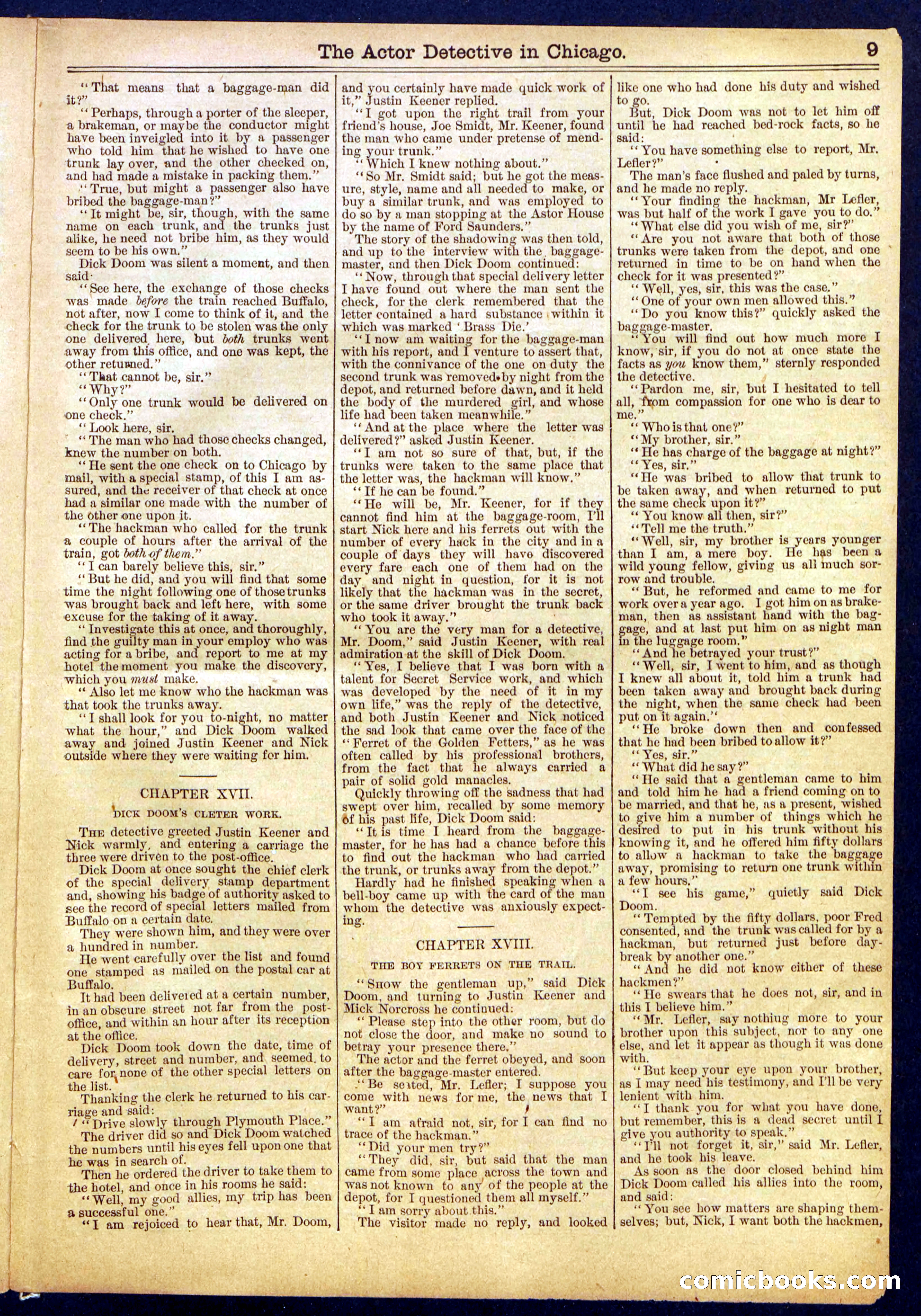 Beadle's Half Dime Library No. 842 — page 9 of 16