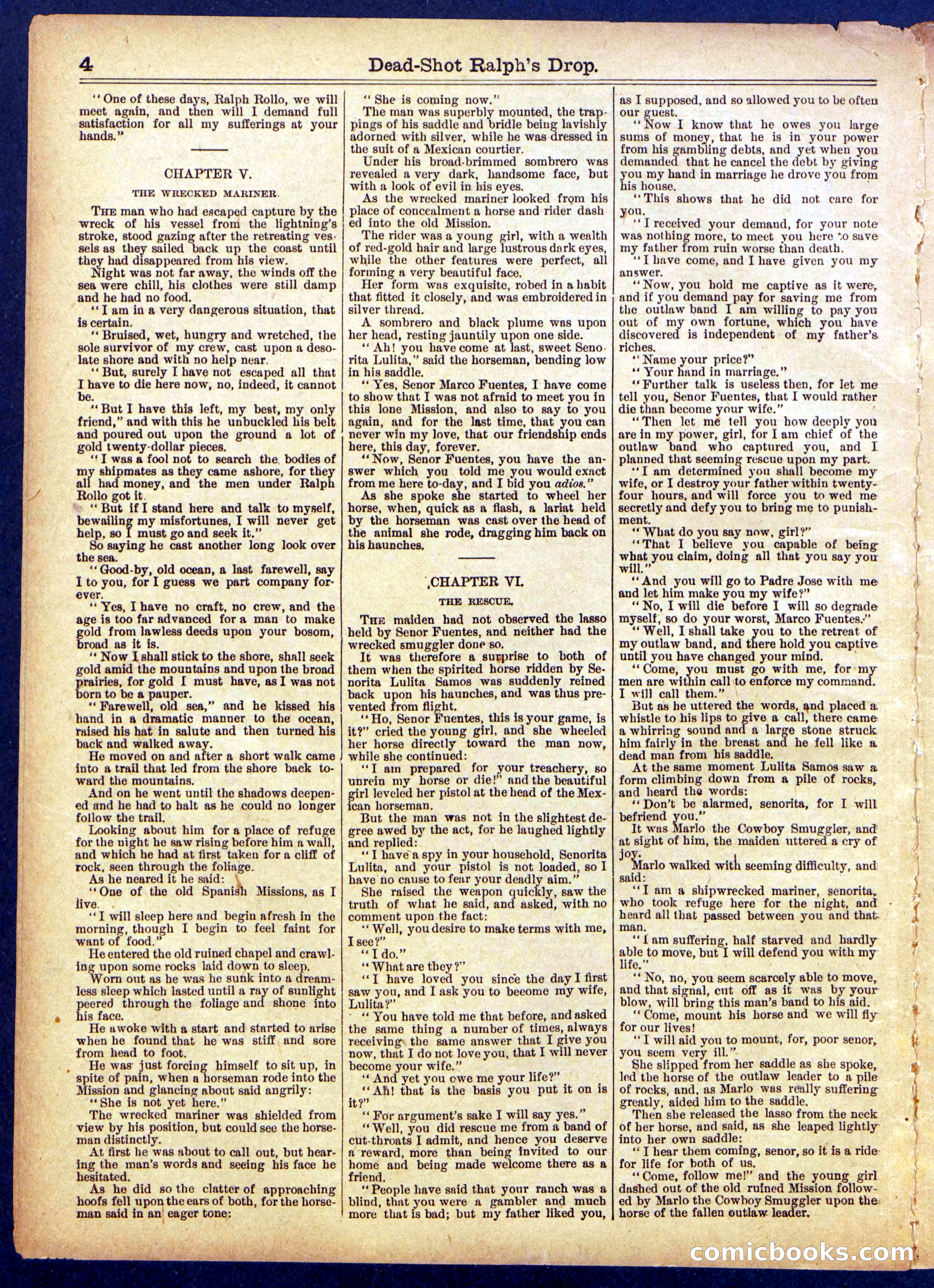 Beadle's Half Dime Library No. 867 — page 4 of 16