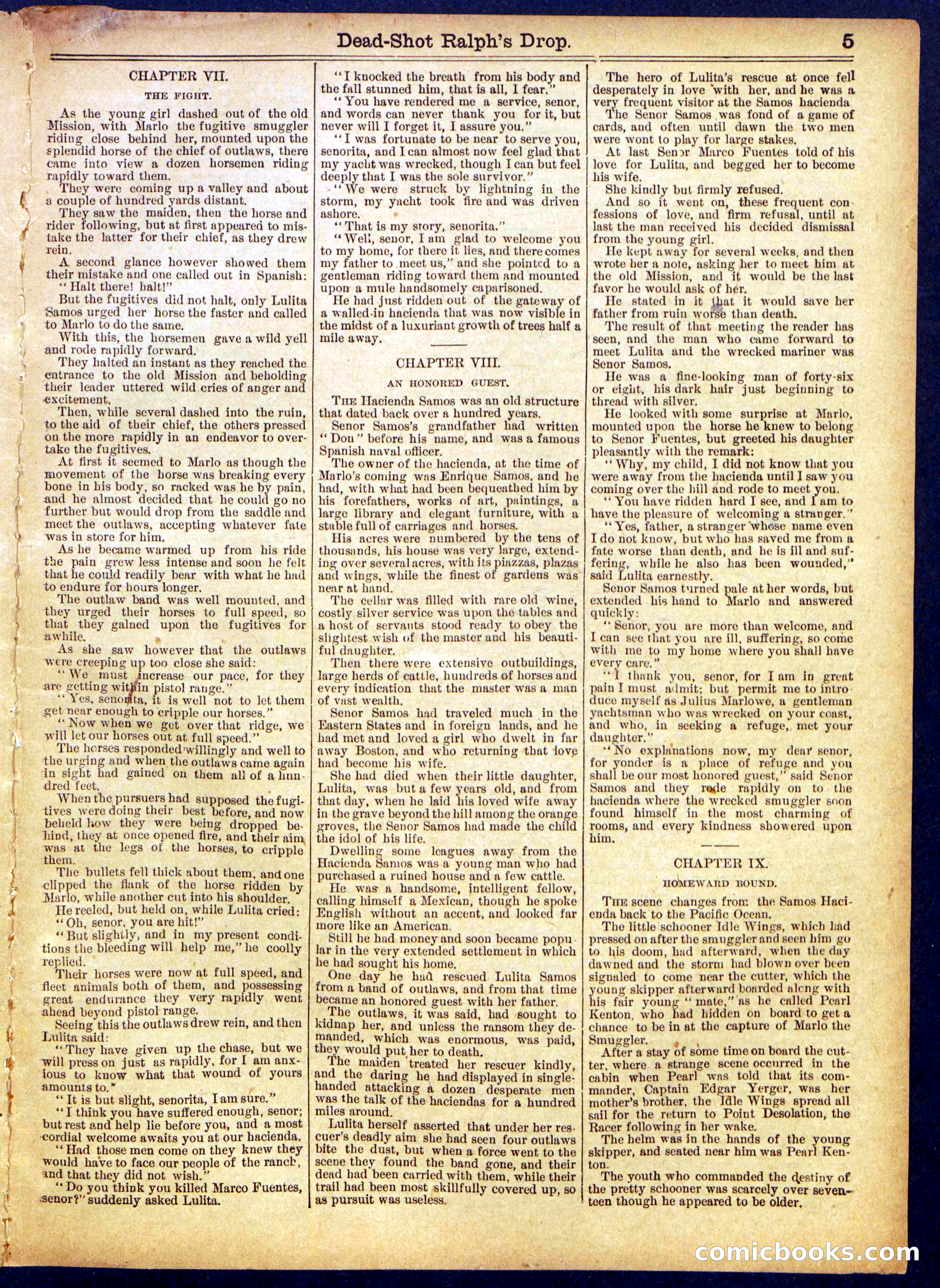 Beadle's Half Dime Library No. 867 — page 5 of 16
