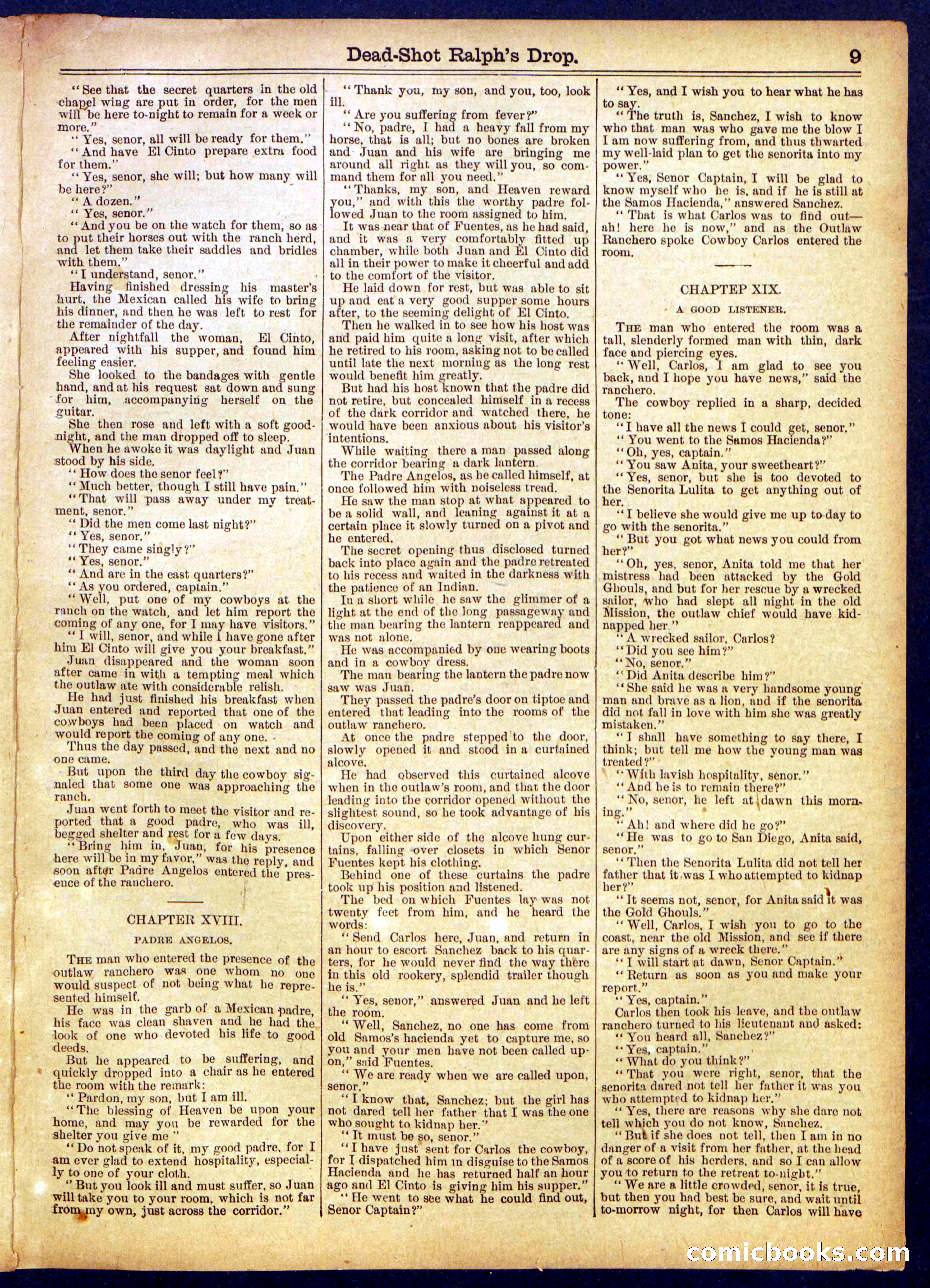 Beadle's Half Dime Library No. 867 — page 9 of 16