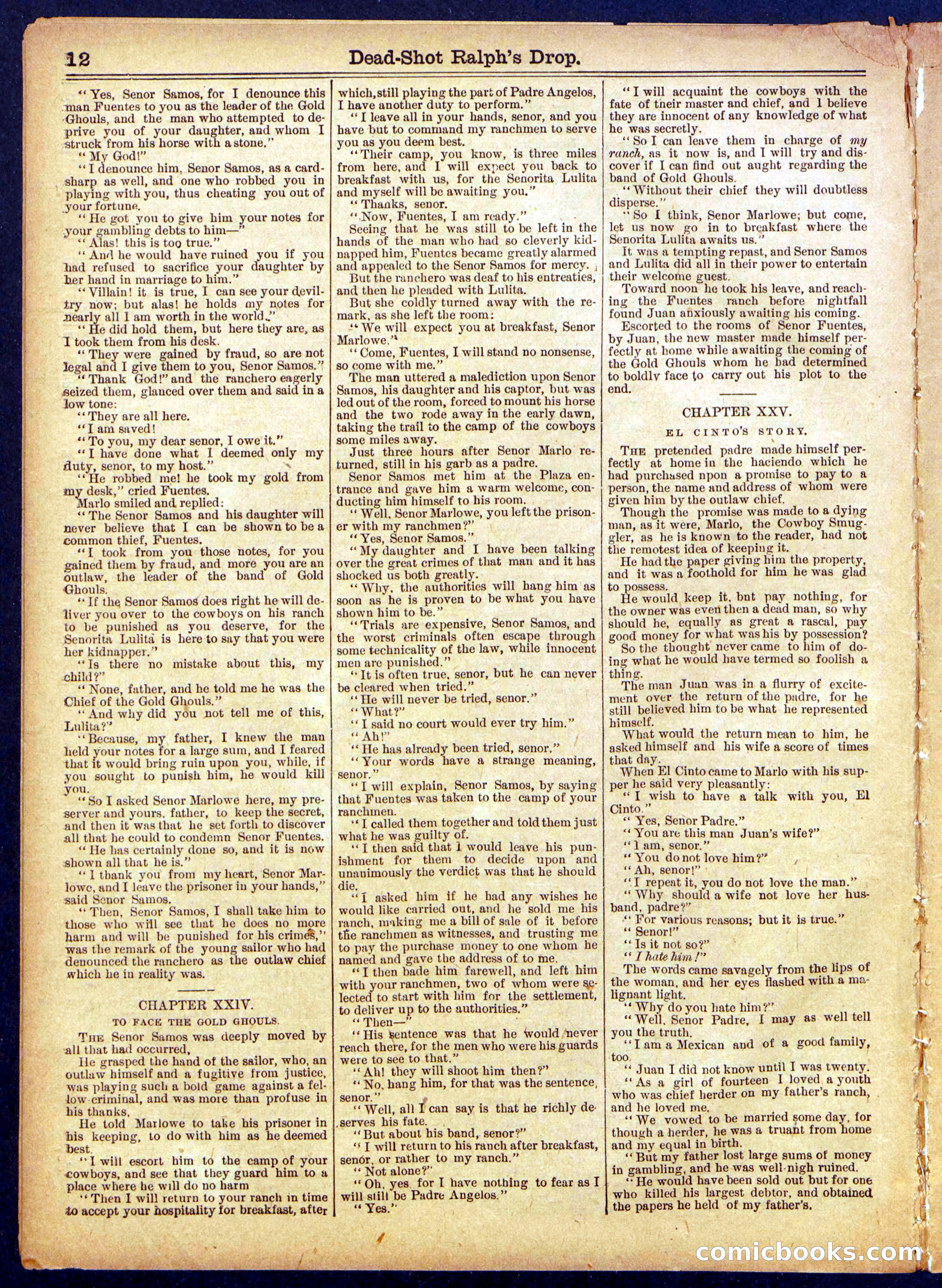 Beadle's Half Dime Library No. 867 — page 12 of 16