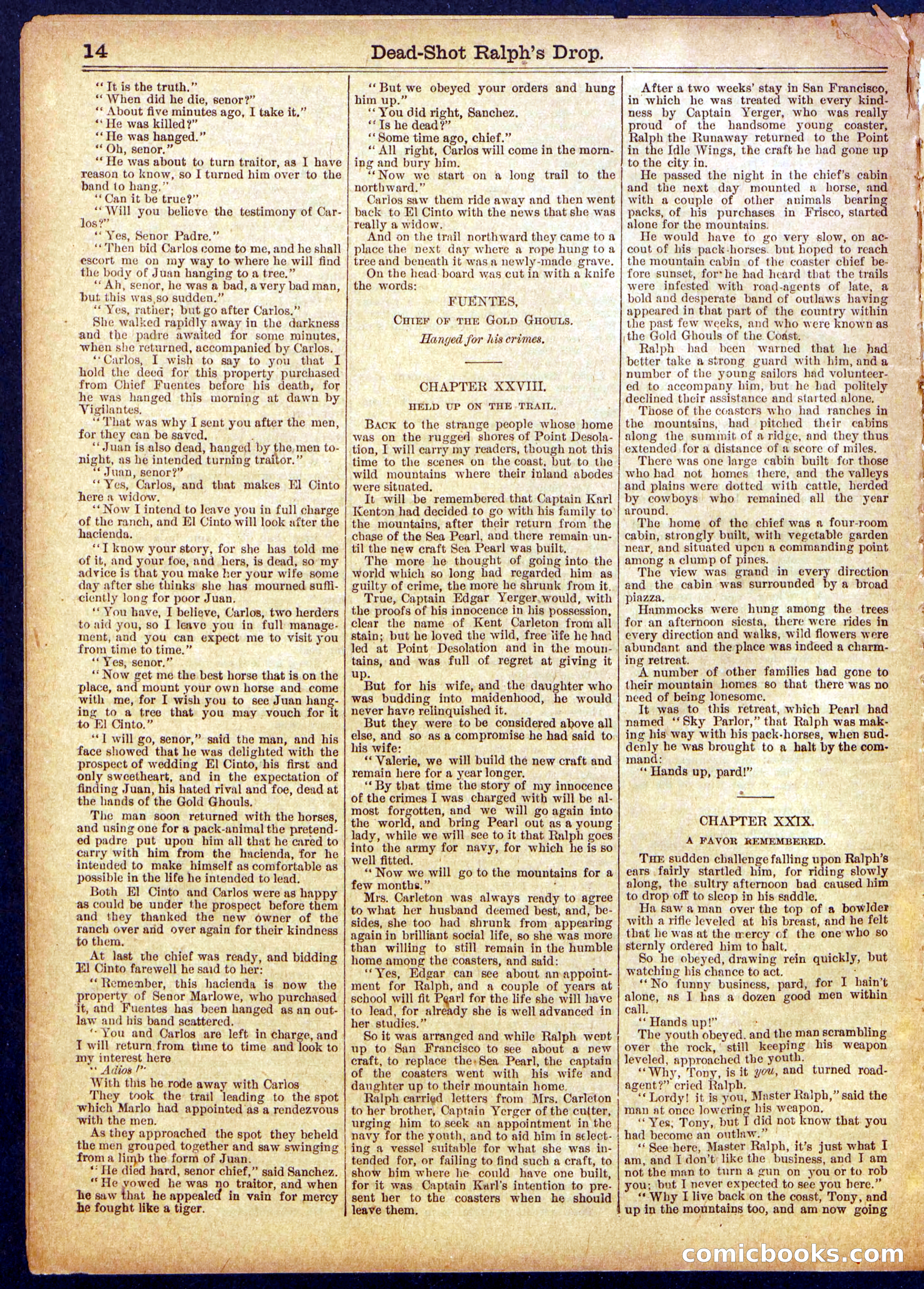 Beadle's Half Dime Library No. 867 — page 14 of 16