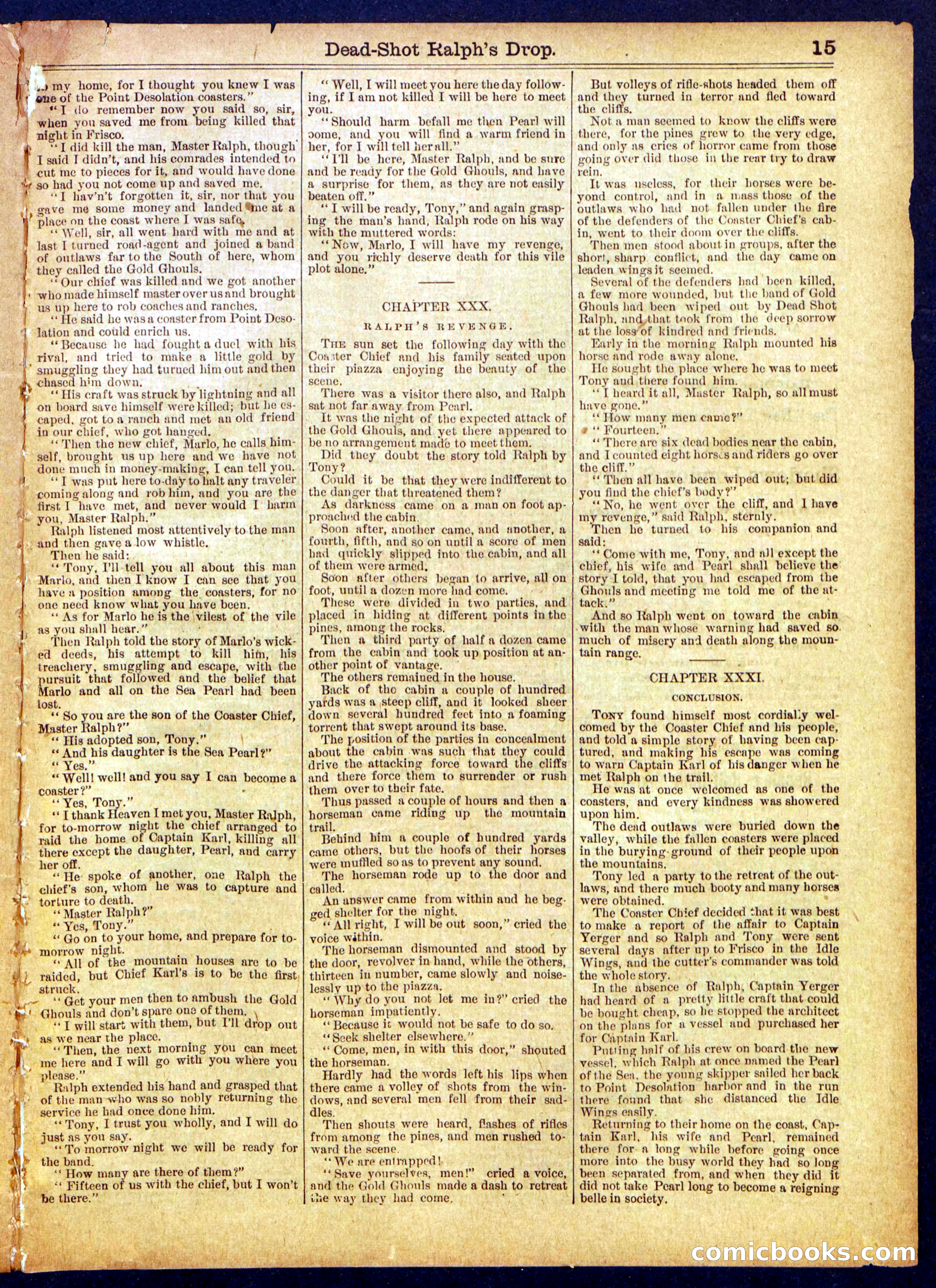 Beadle's Half Dime Library No. 867 — page 15 of 16