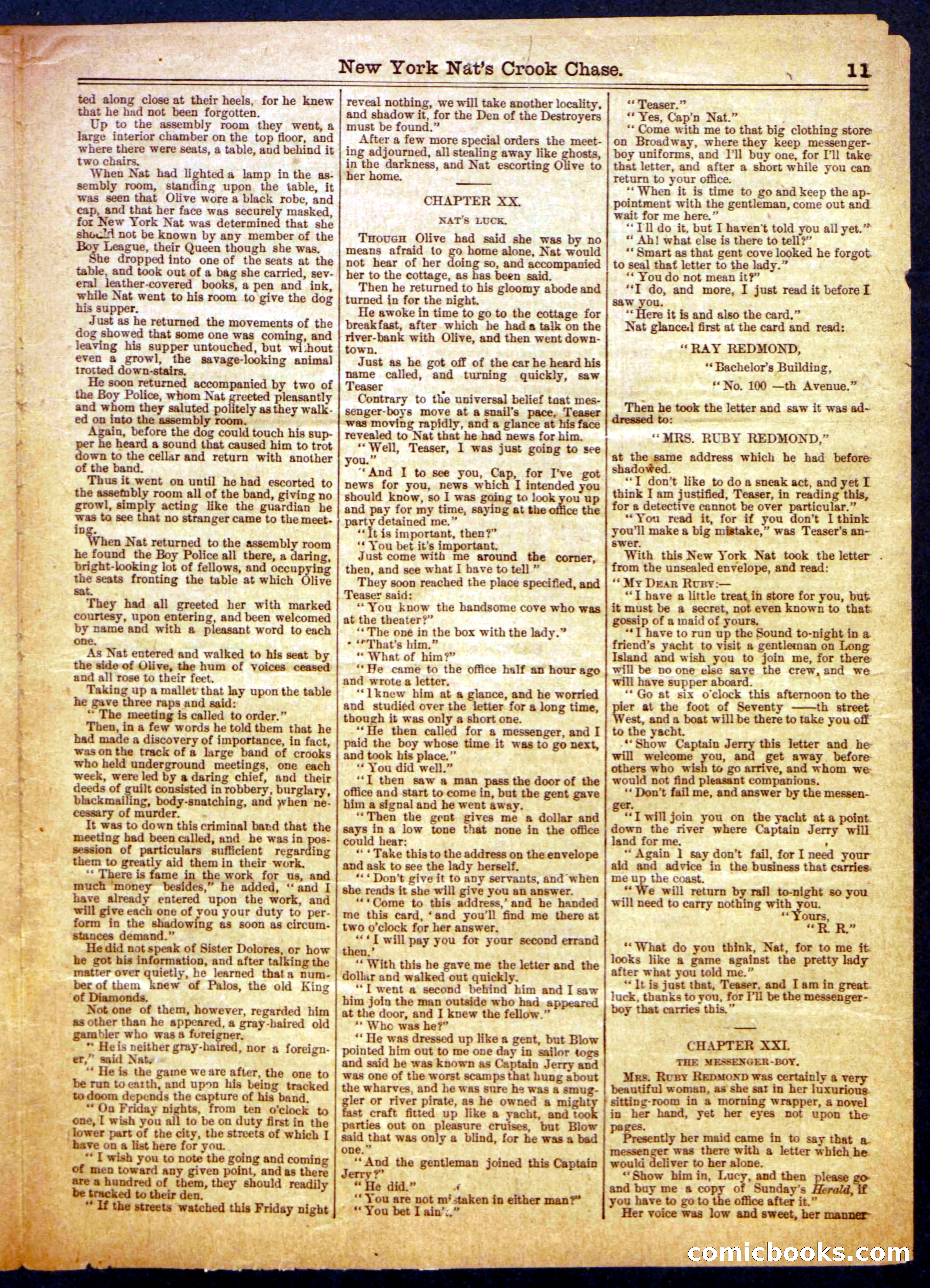 Beadle's Half Dime Library No. 883 — page 11 of 16