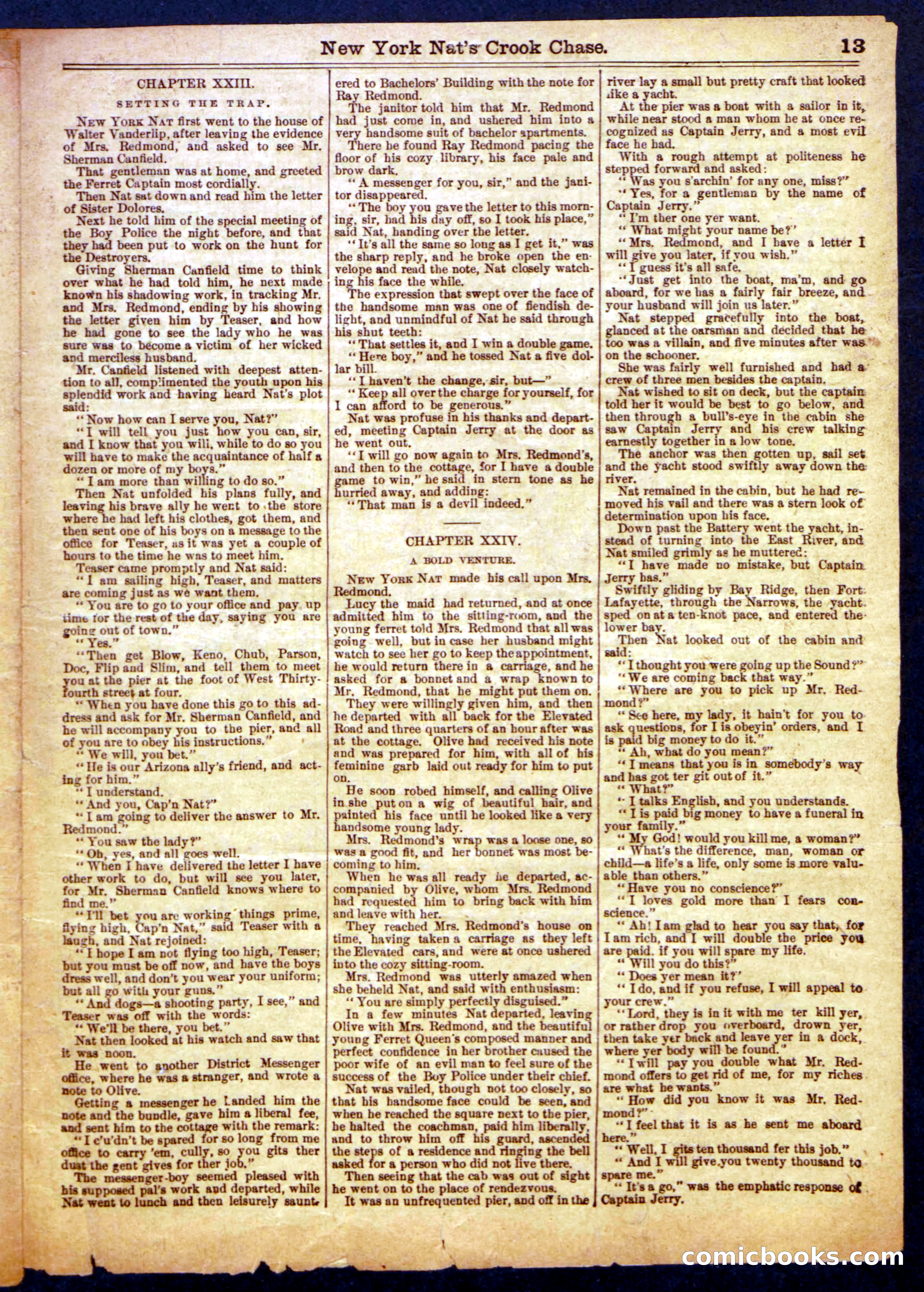 Beadle's Half Dime Library No. 883 — page 13 of 16