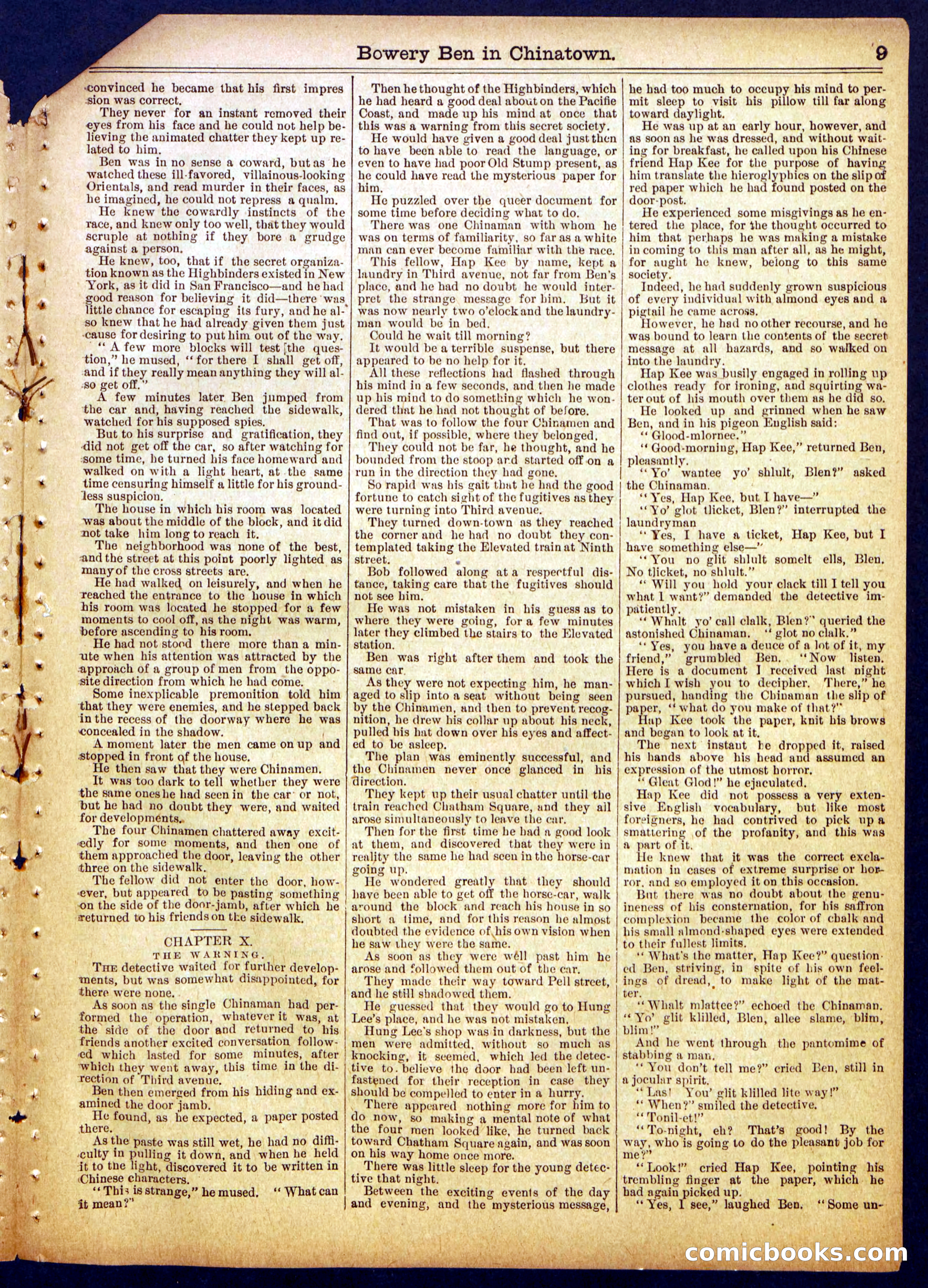 Beadle's Half Dime Library No. 892 — page 9 of 16