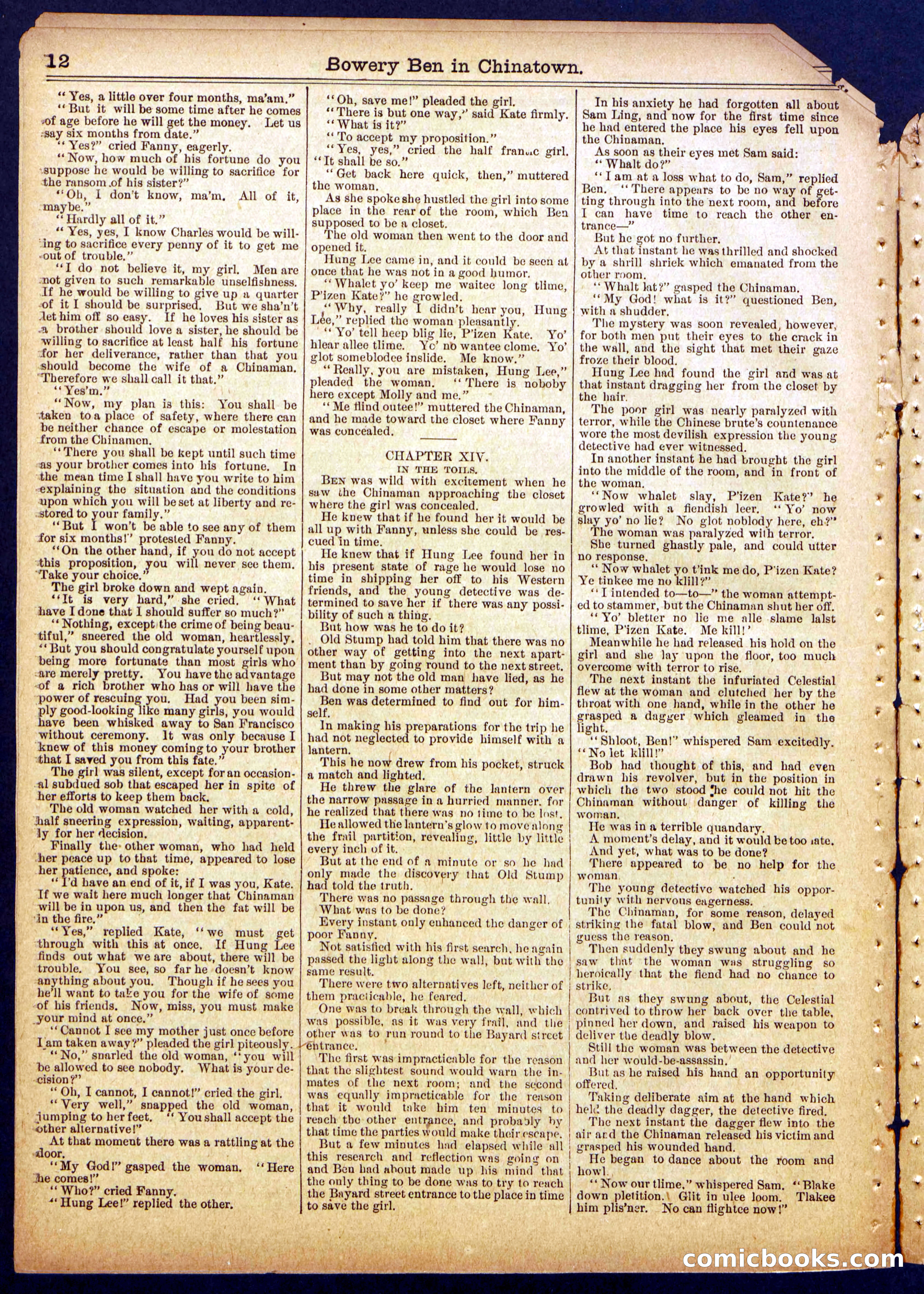 Beadle's Half Dime Library No. 892 — page 12 of 16
