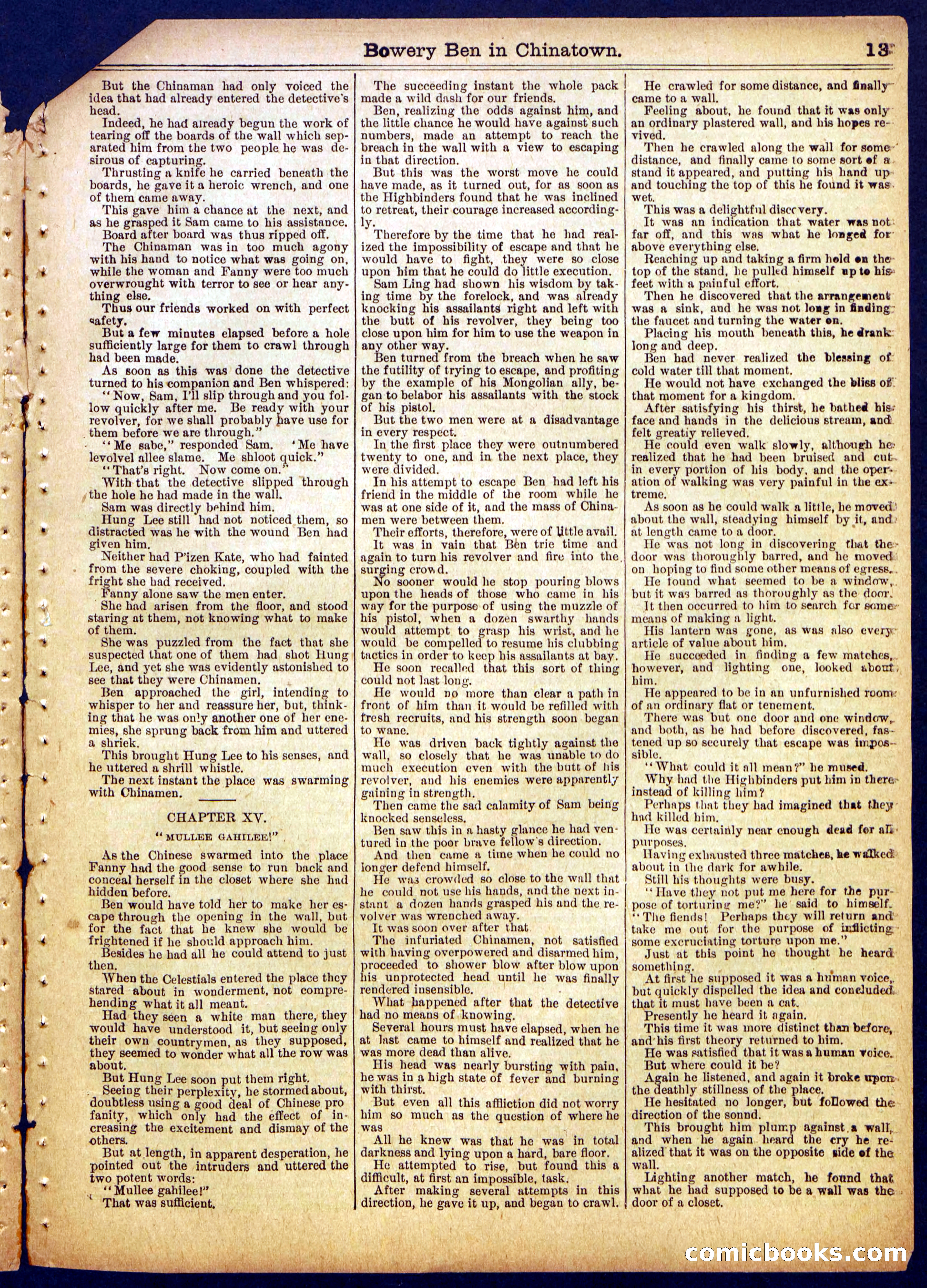 Beadle's Half Dime Library No. 892 — page 13 of 16