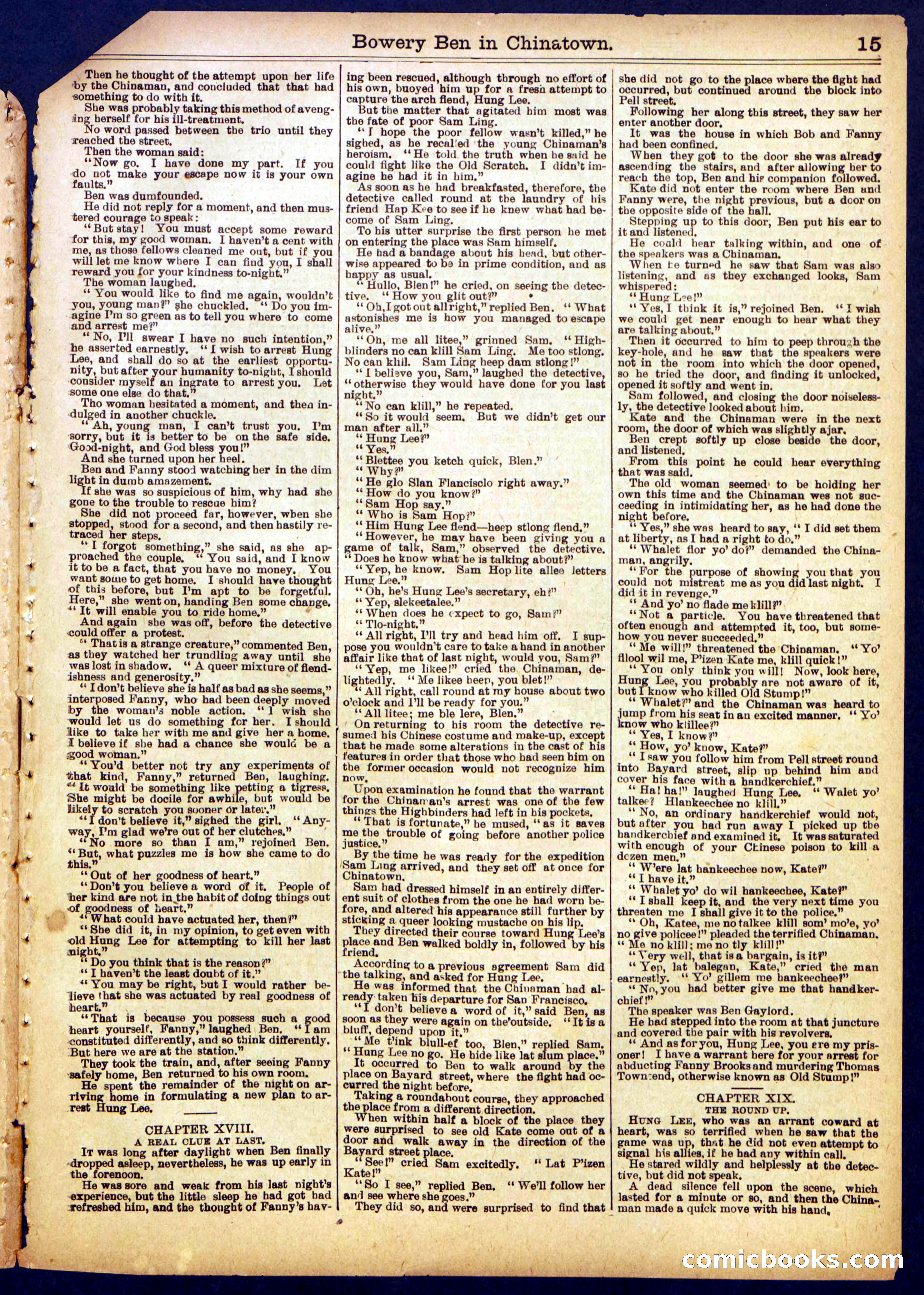 Beadle's Half Dime Library No. 892 — page 15 of 16