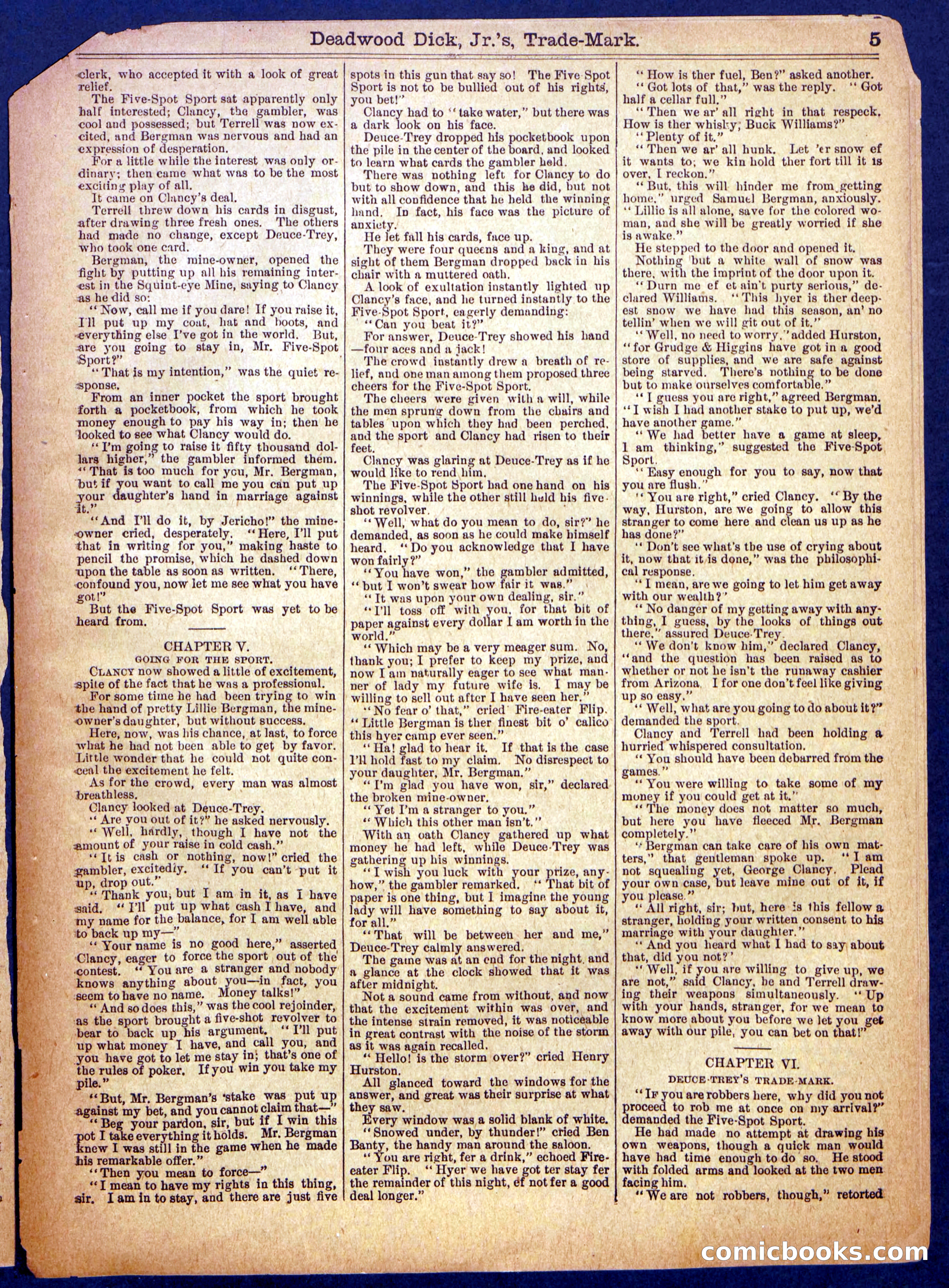 Beadle's Half Dime Library No. 904 — page 5 of 16