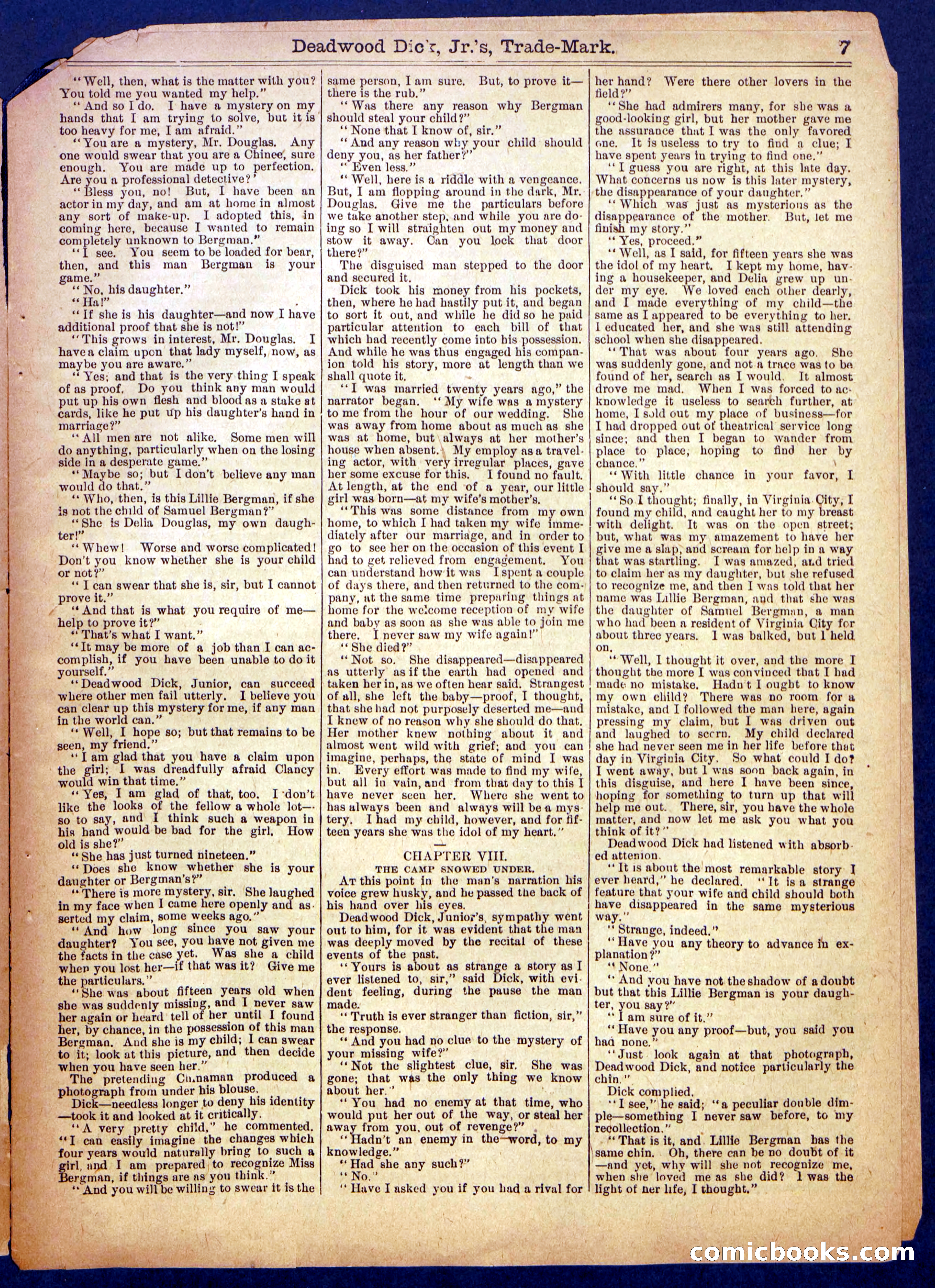 Beadle's Half Dime Library No. 904 — page 7 of 16