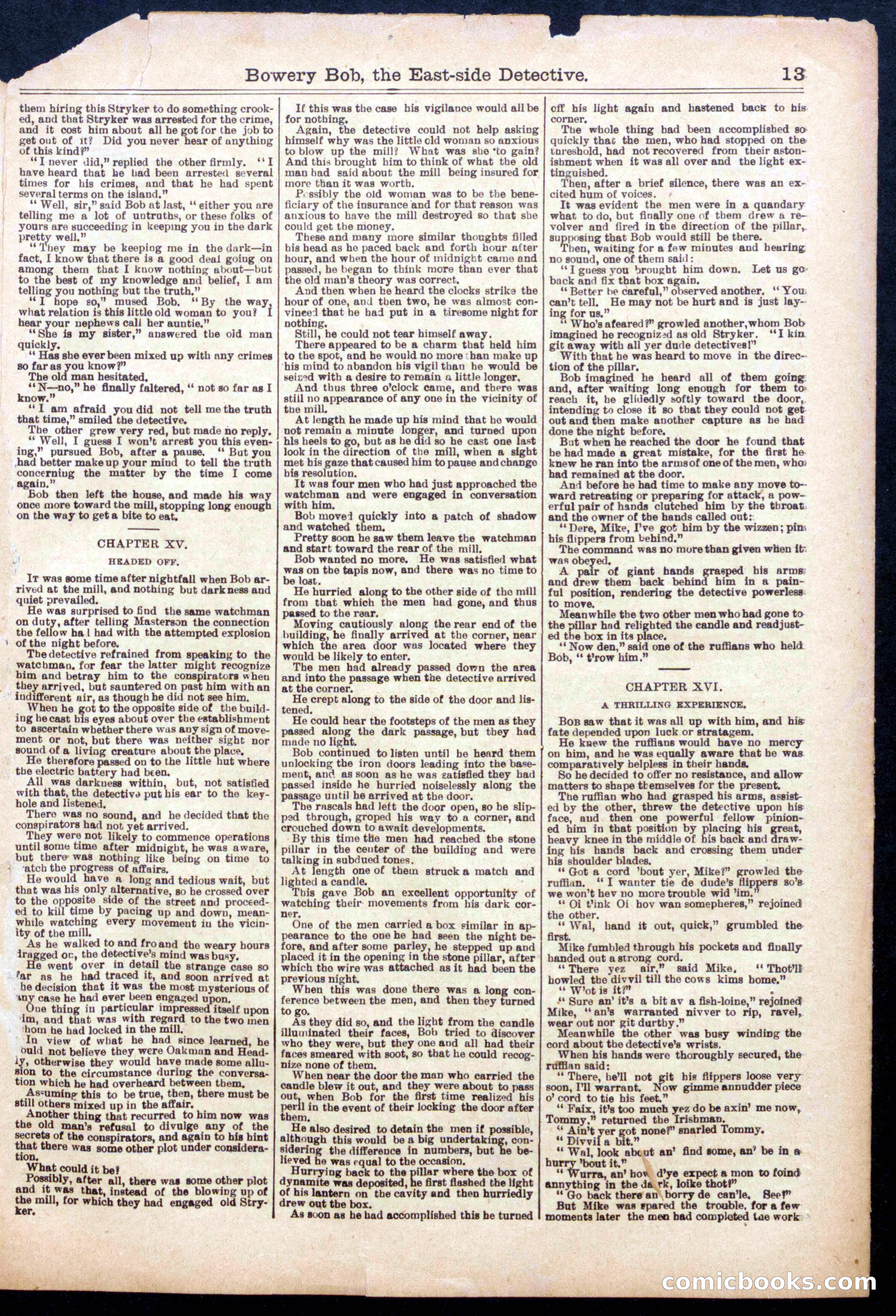 Beadle's Half Dime Library No. 911 — page 13 of 16