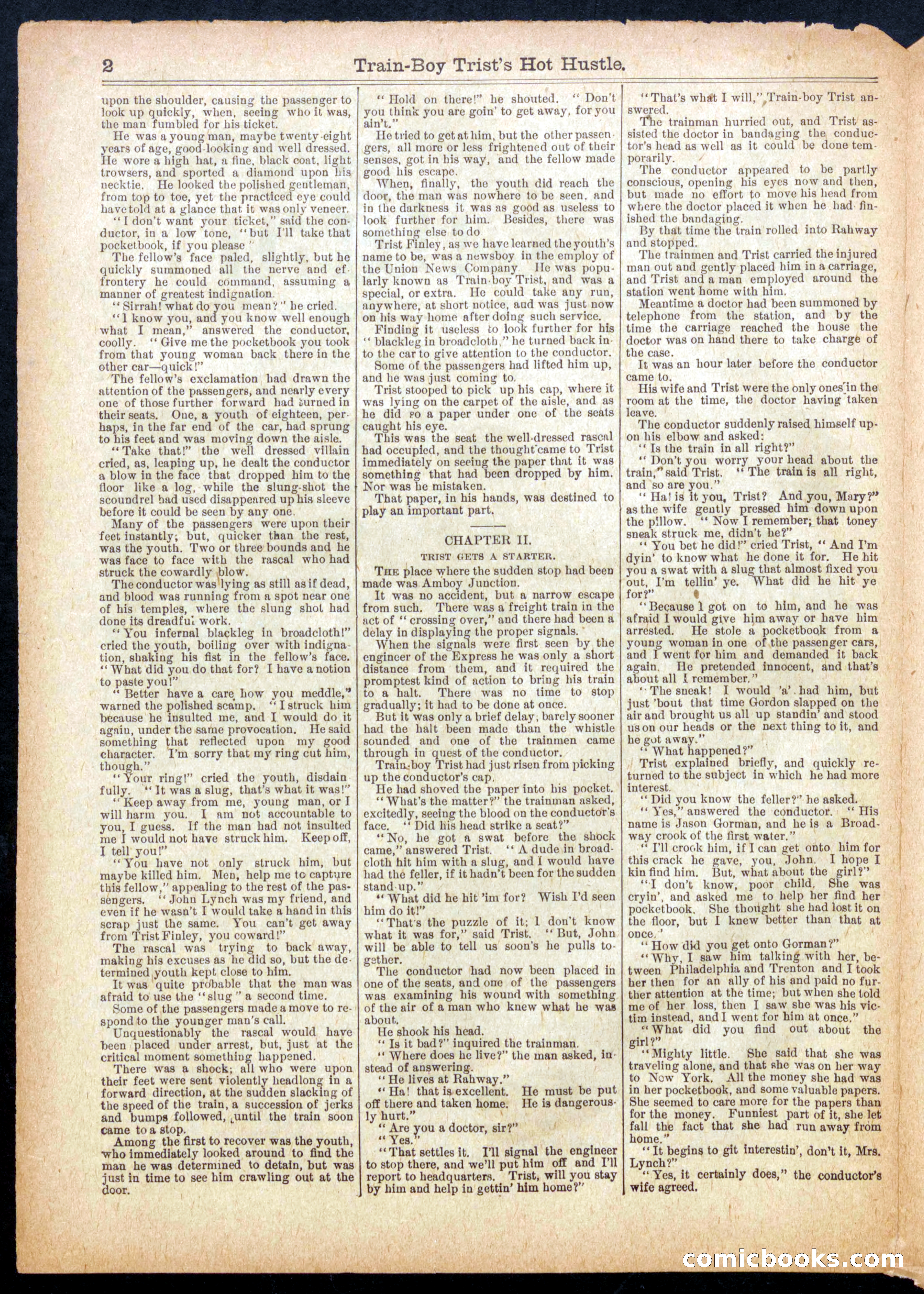 Beadle's Half Dime Library No. 912 — page 2 of 16