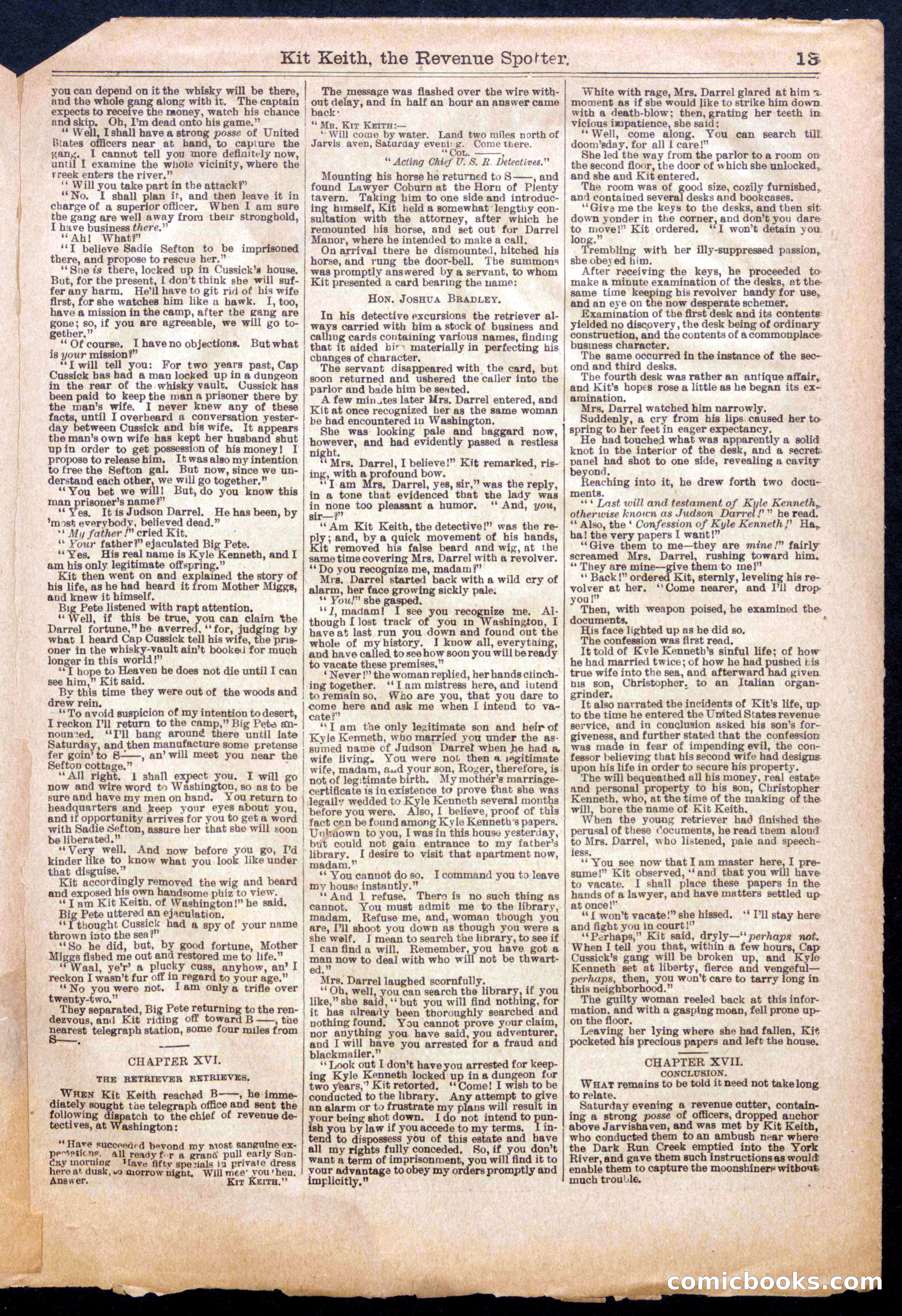 Beadle's Half Dime Library, No. 913 — page 13 of 16
