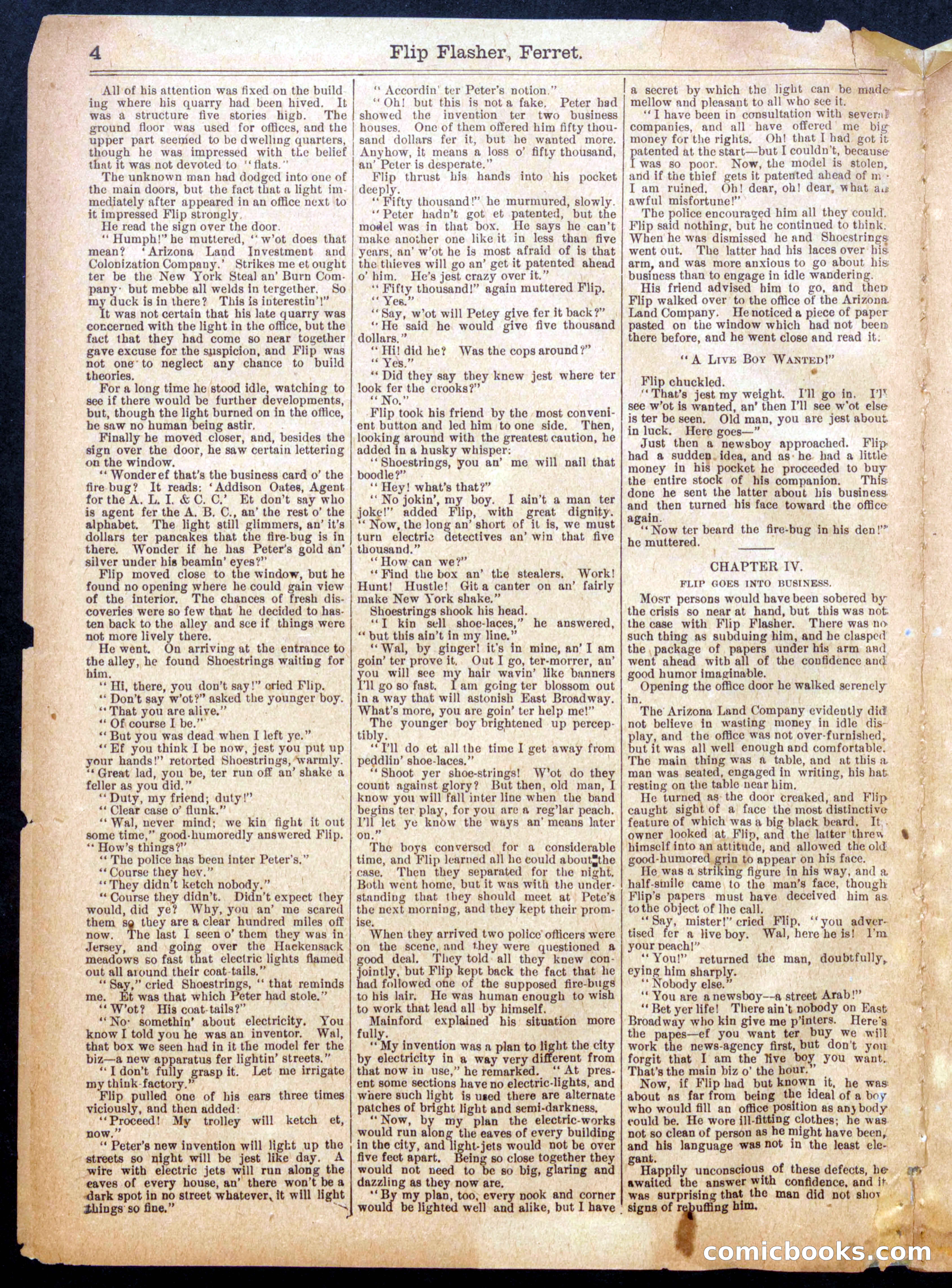 Beadle's Half Dime Library, No. 915 — page 4 of 16