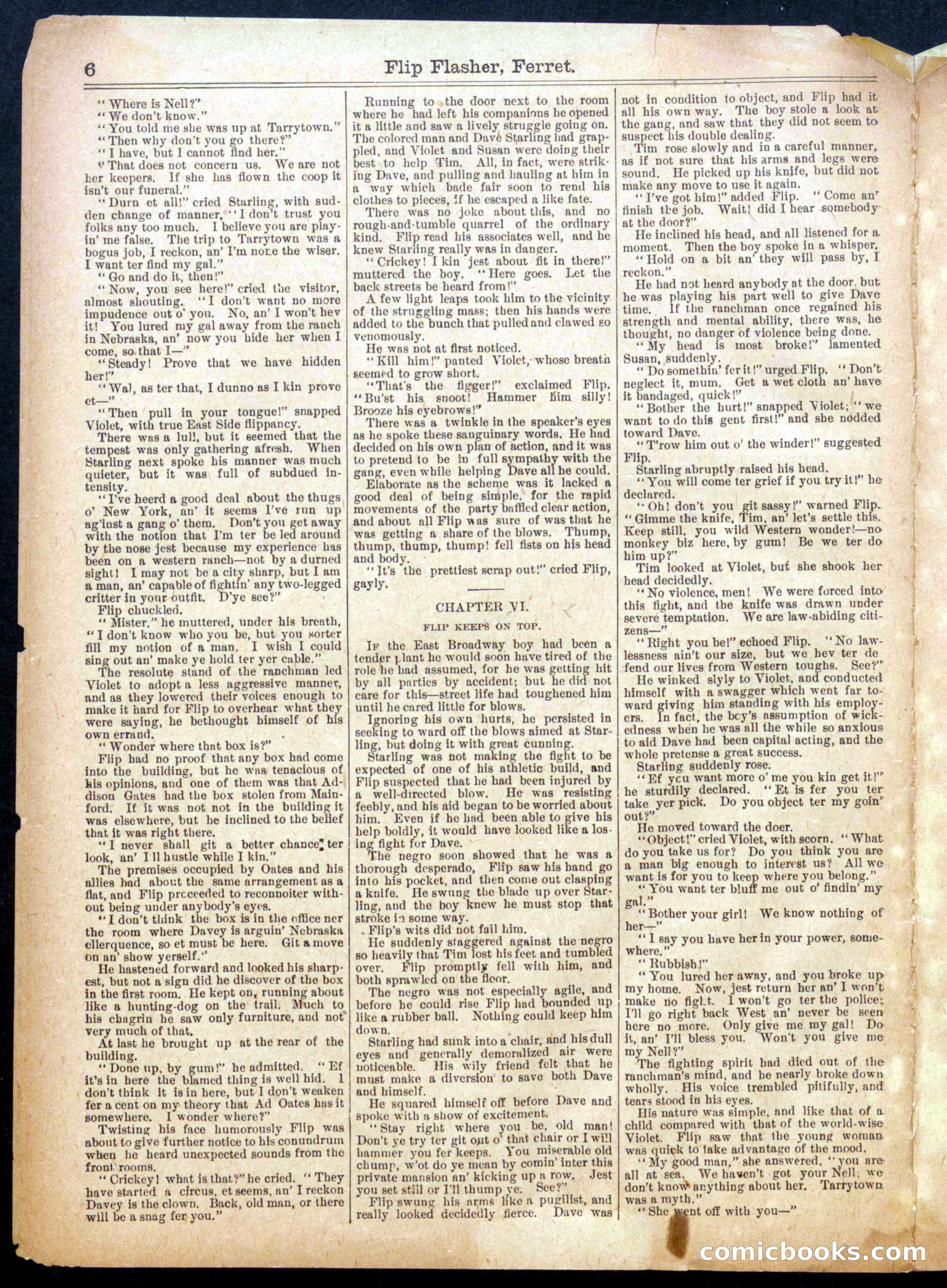 Beadle's Half Dime Library, No. 915 — page 6 of 16