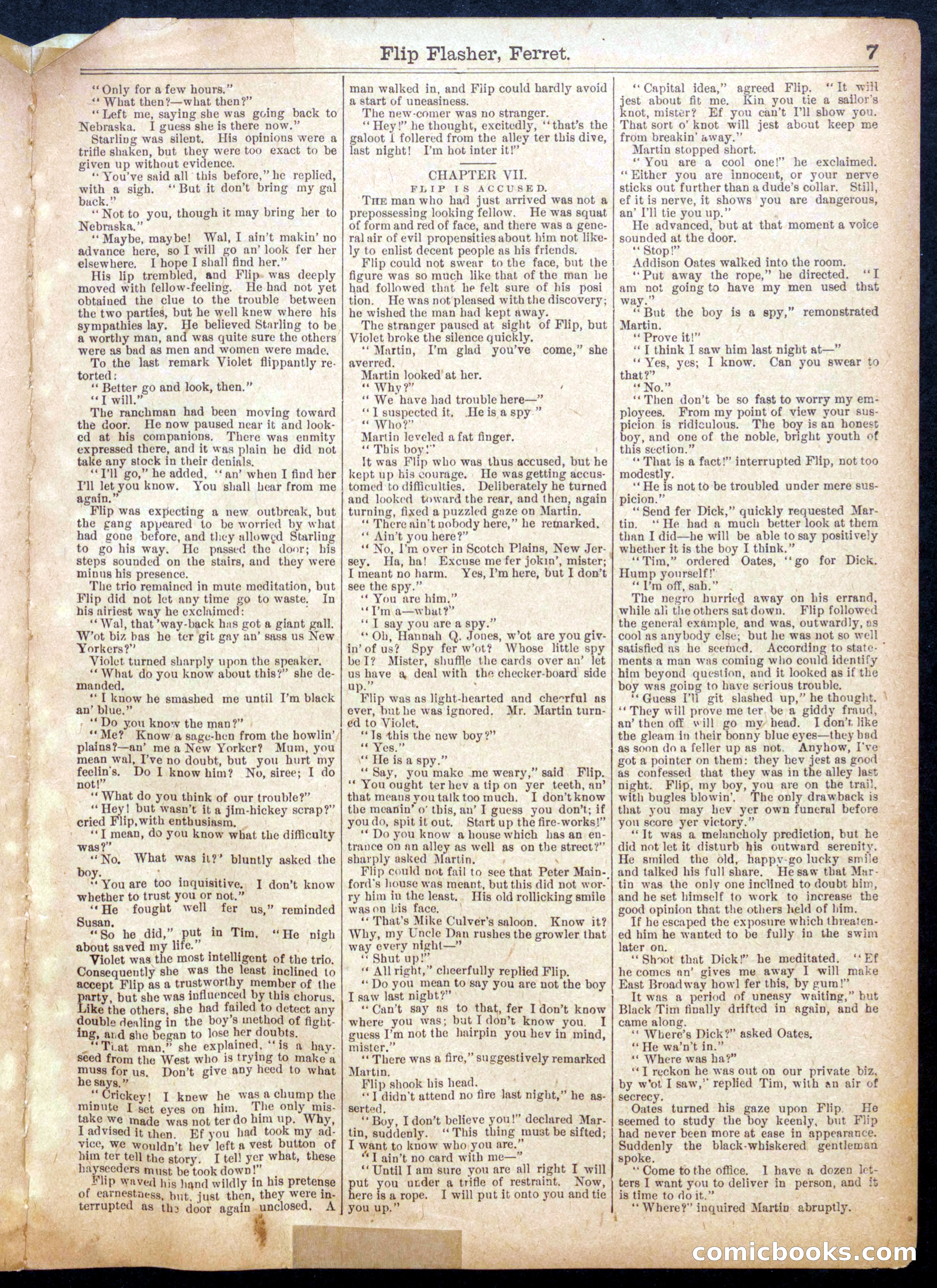 Beadle's Half Dime Library, No. 915 — page 7 of 16