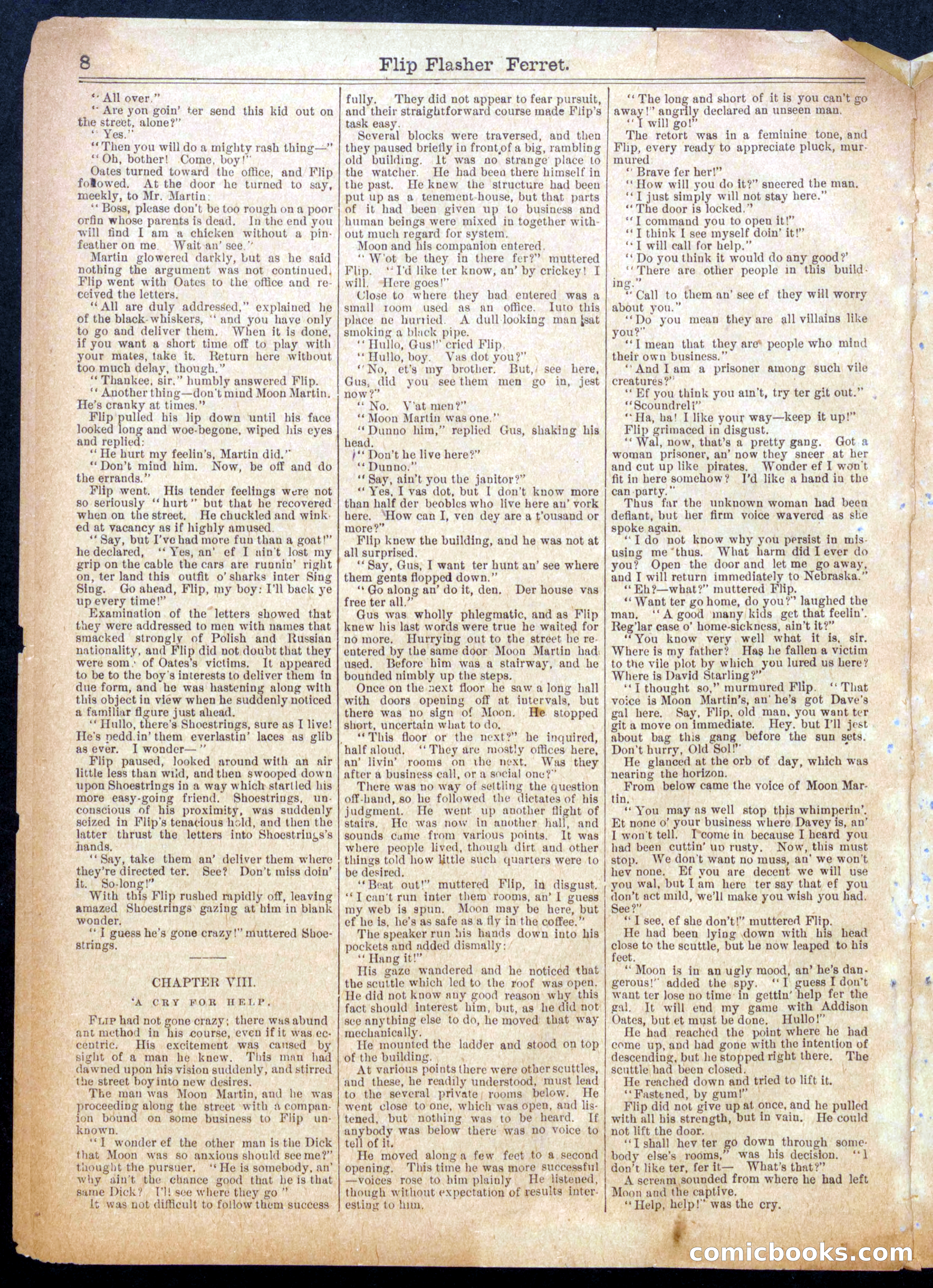 Beadle's Half Dime Library, No. 915 — page 8 of 16