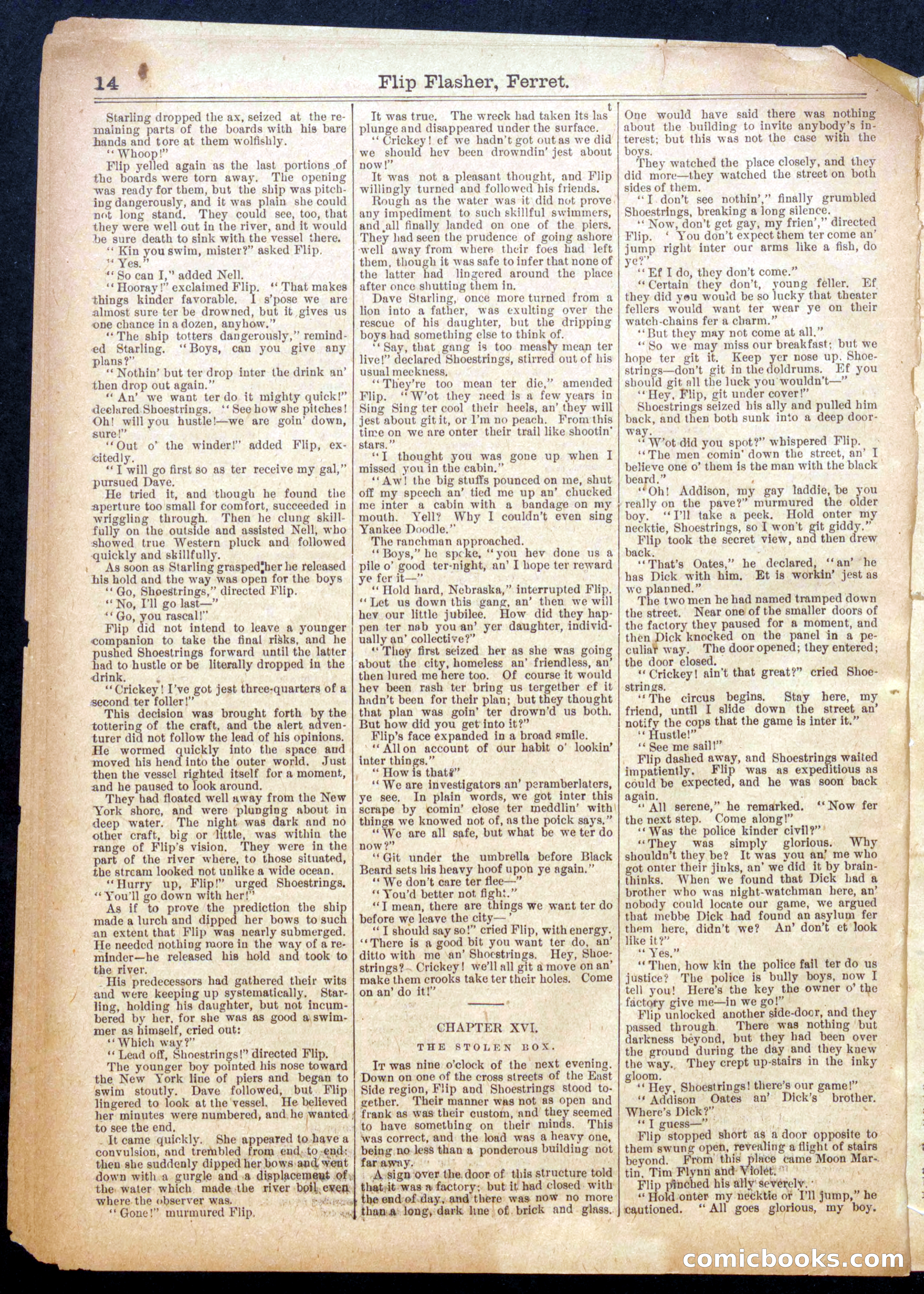 Beadle's Half Dime Library, No. 915 — page 14 of 16