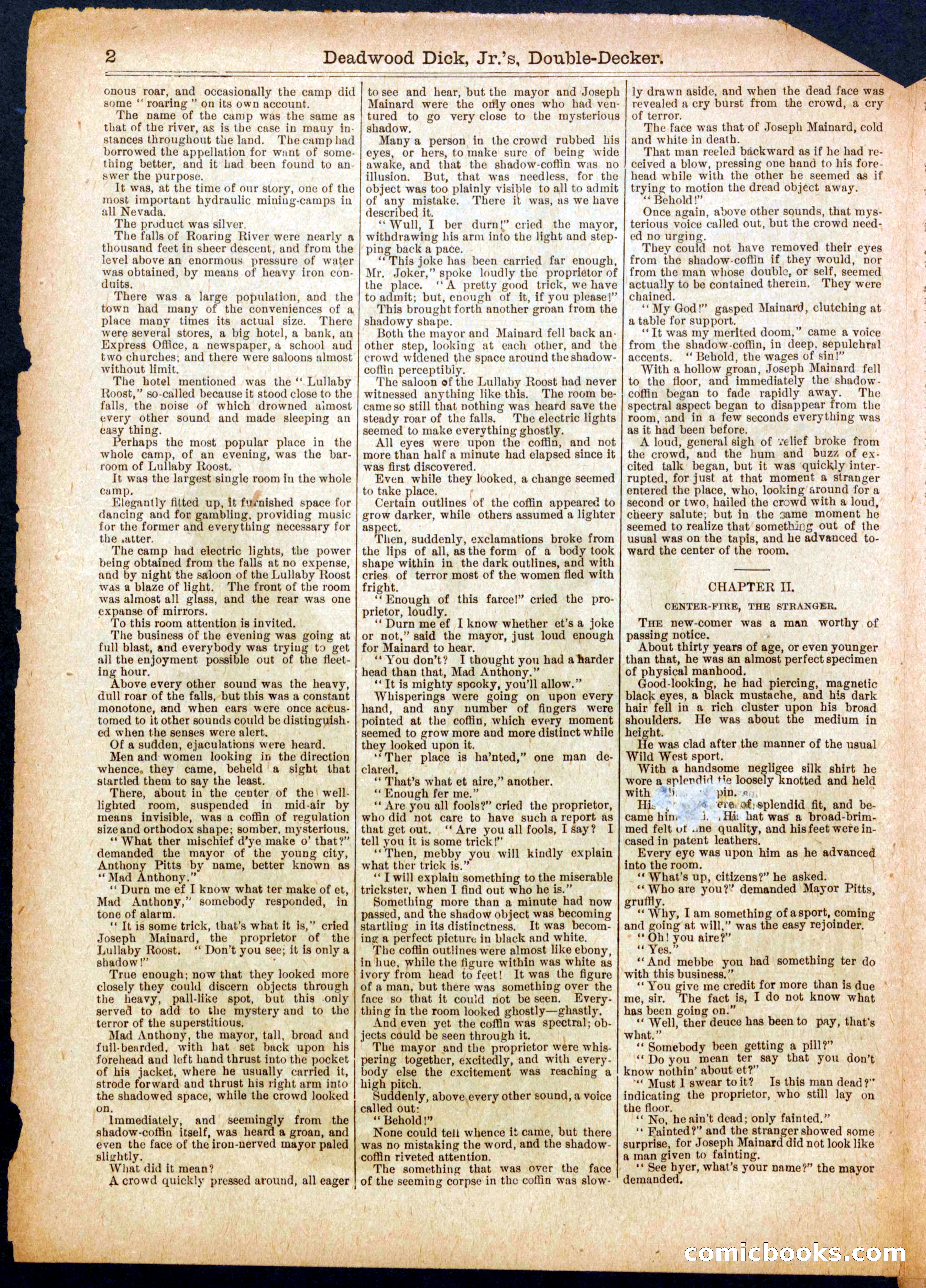 Beadle's Half Dime Library No. 916 — page 2 of 16