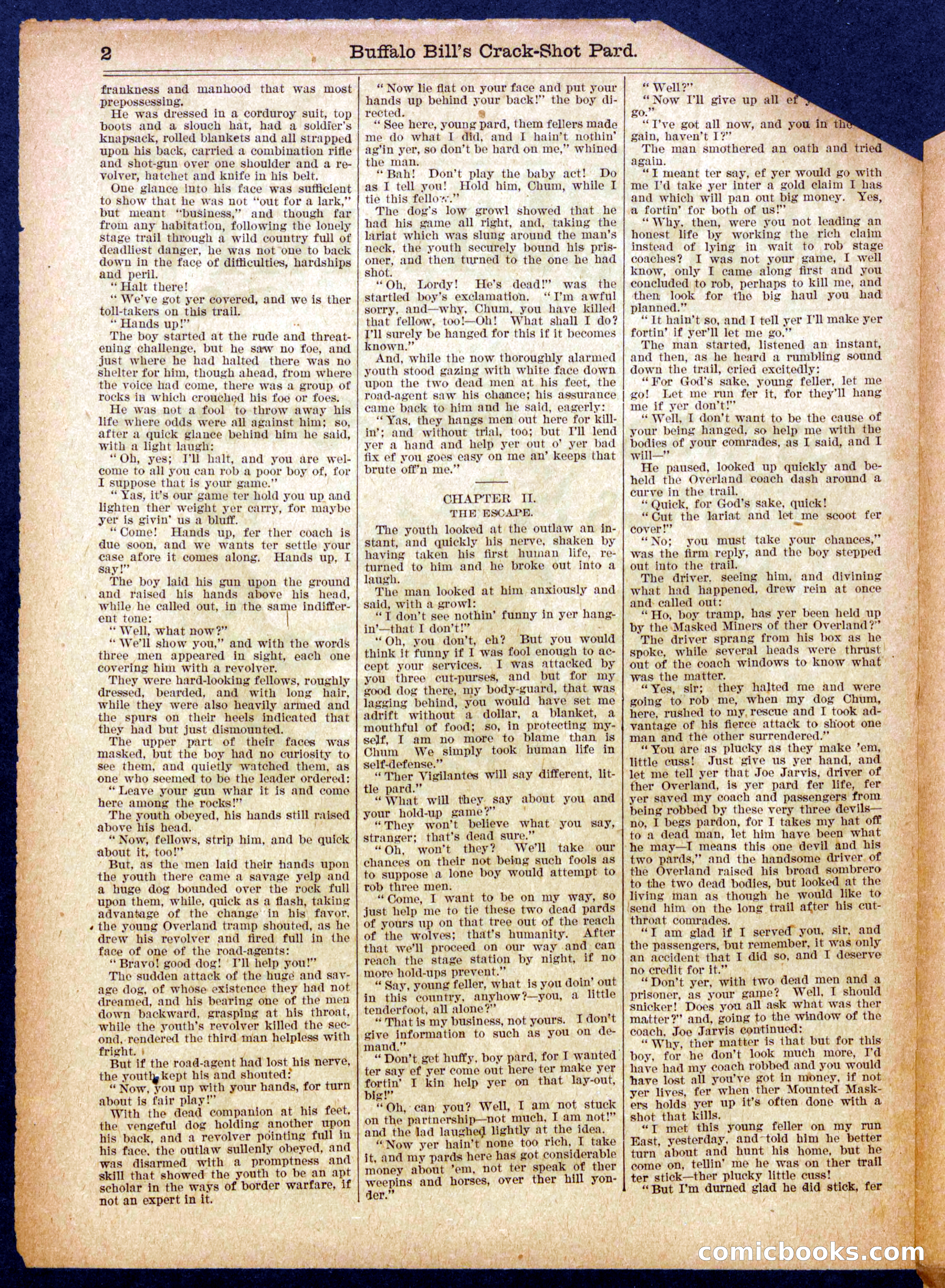 Beadle's Half Dime Library No. 929 — page 2 of 16