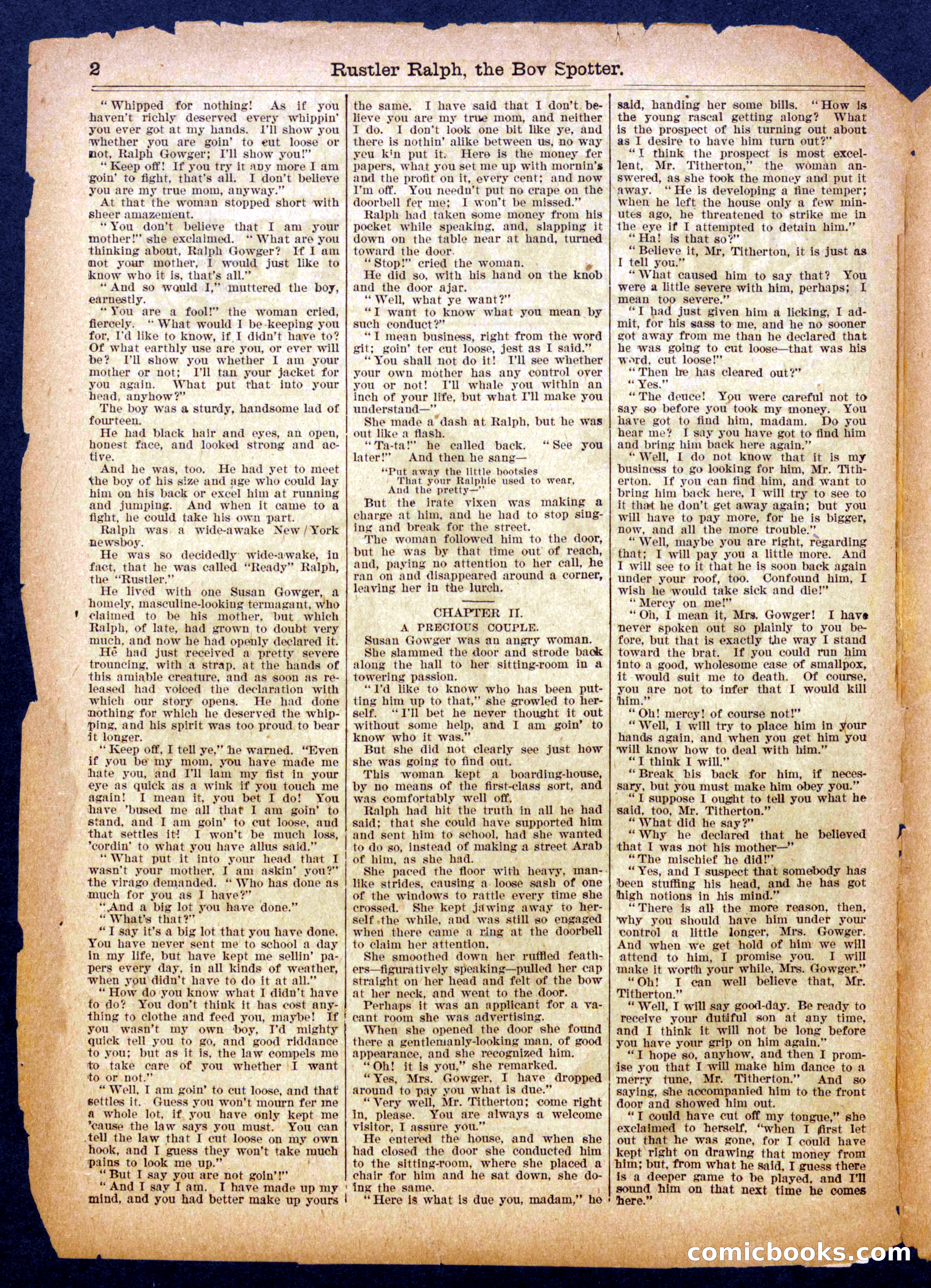 Beadle's Half Dime Library, No. 930 — page 2 of 16
