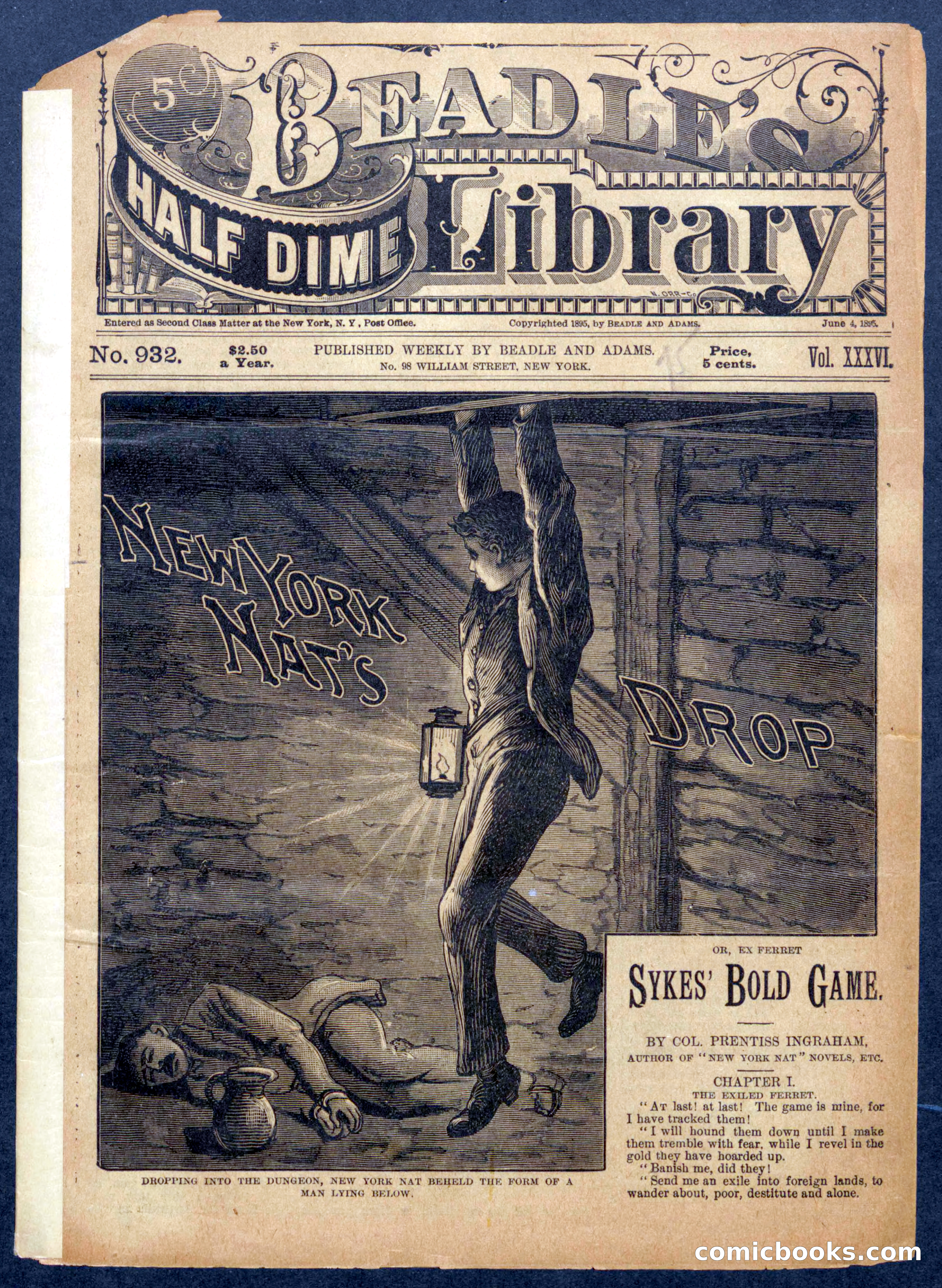 Beadle's Half Dime Library No. 932 — page 1 of 16