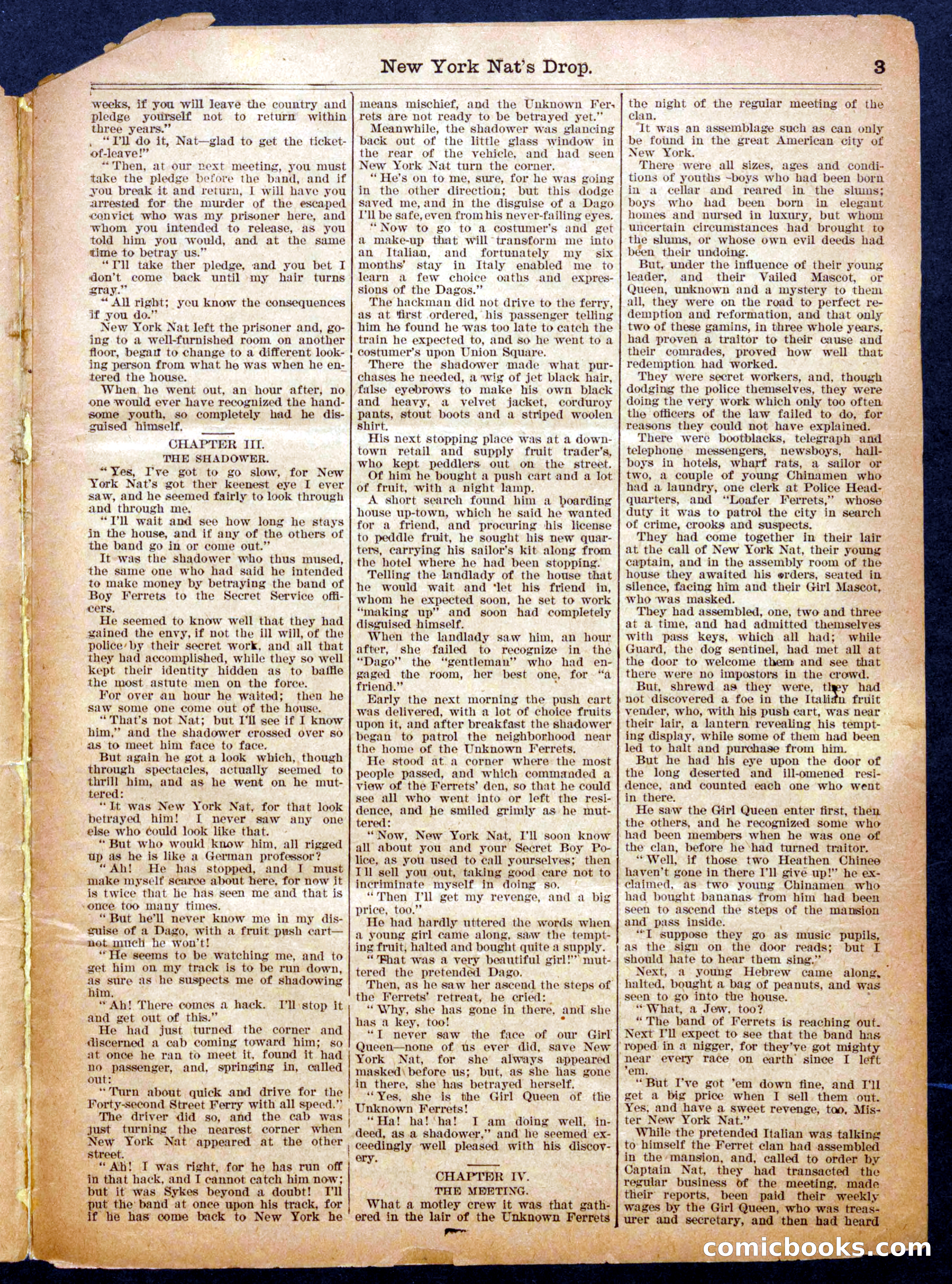 Beadle's Half Dime Library No. 932 — page 3 of 16