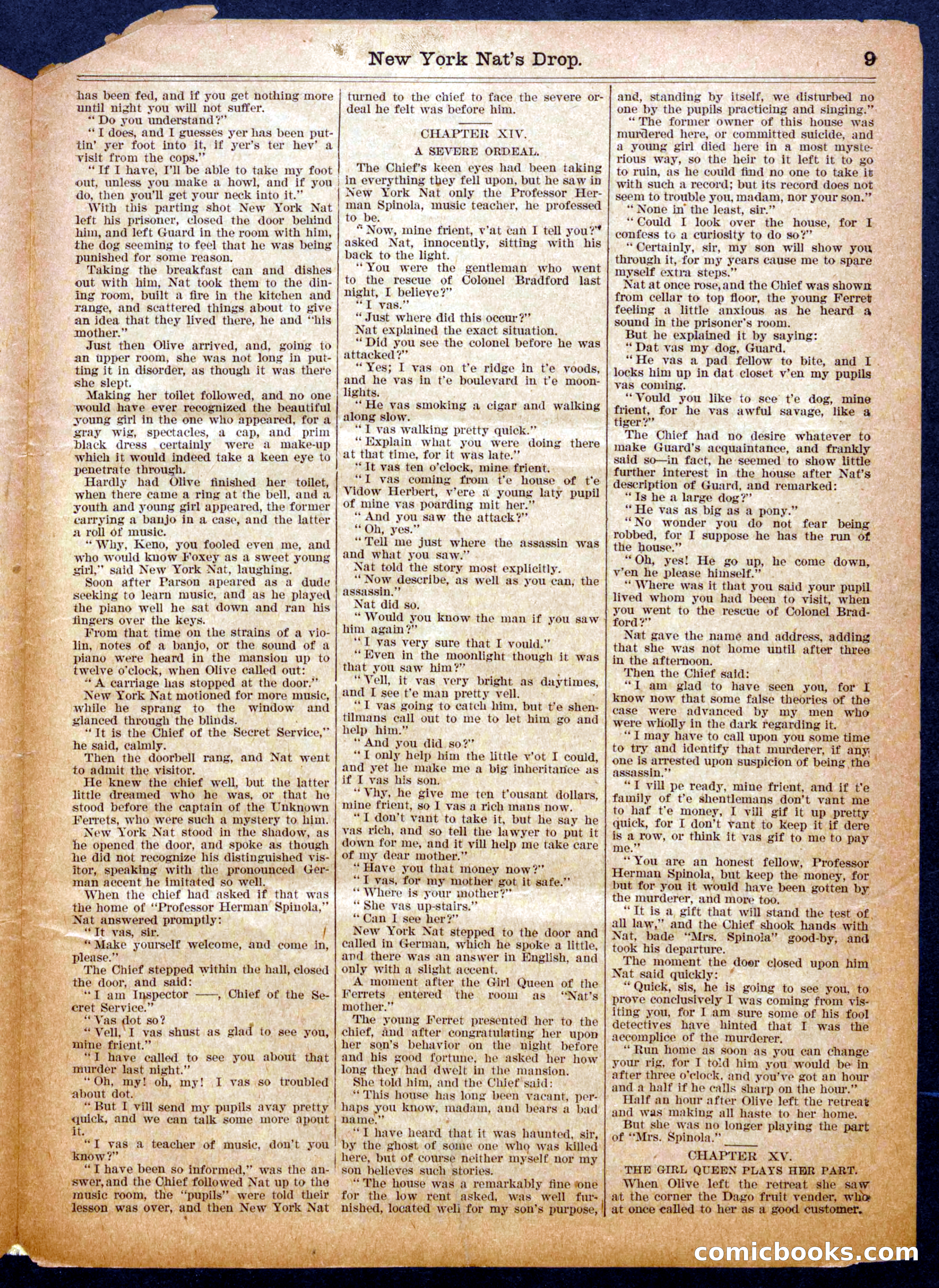 Beadle's Half Dime Library No. 932 — page 9 of 16