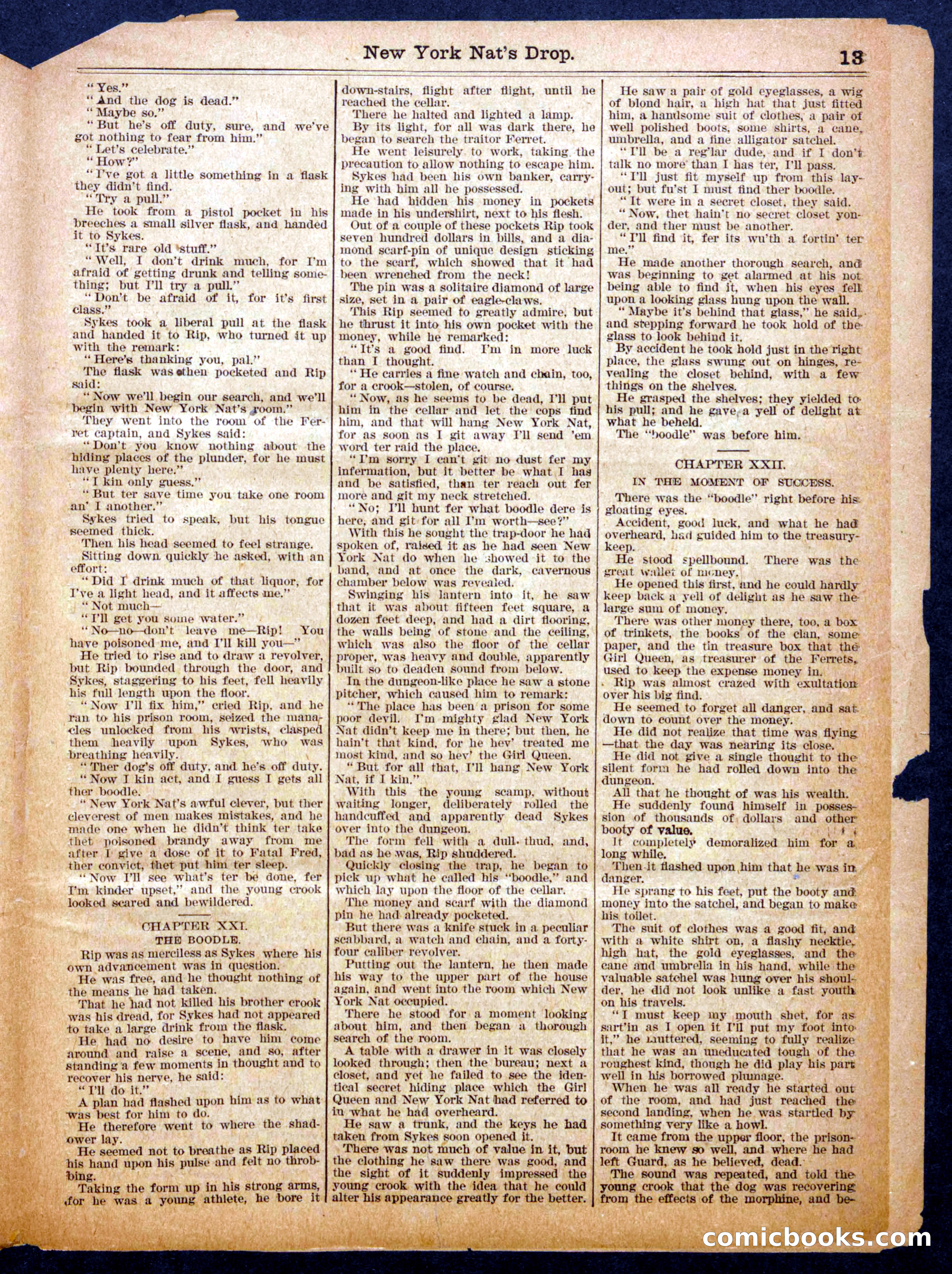Beadle's Half Dime Library No. 932 — page 13 of 16