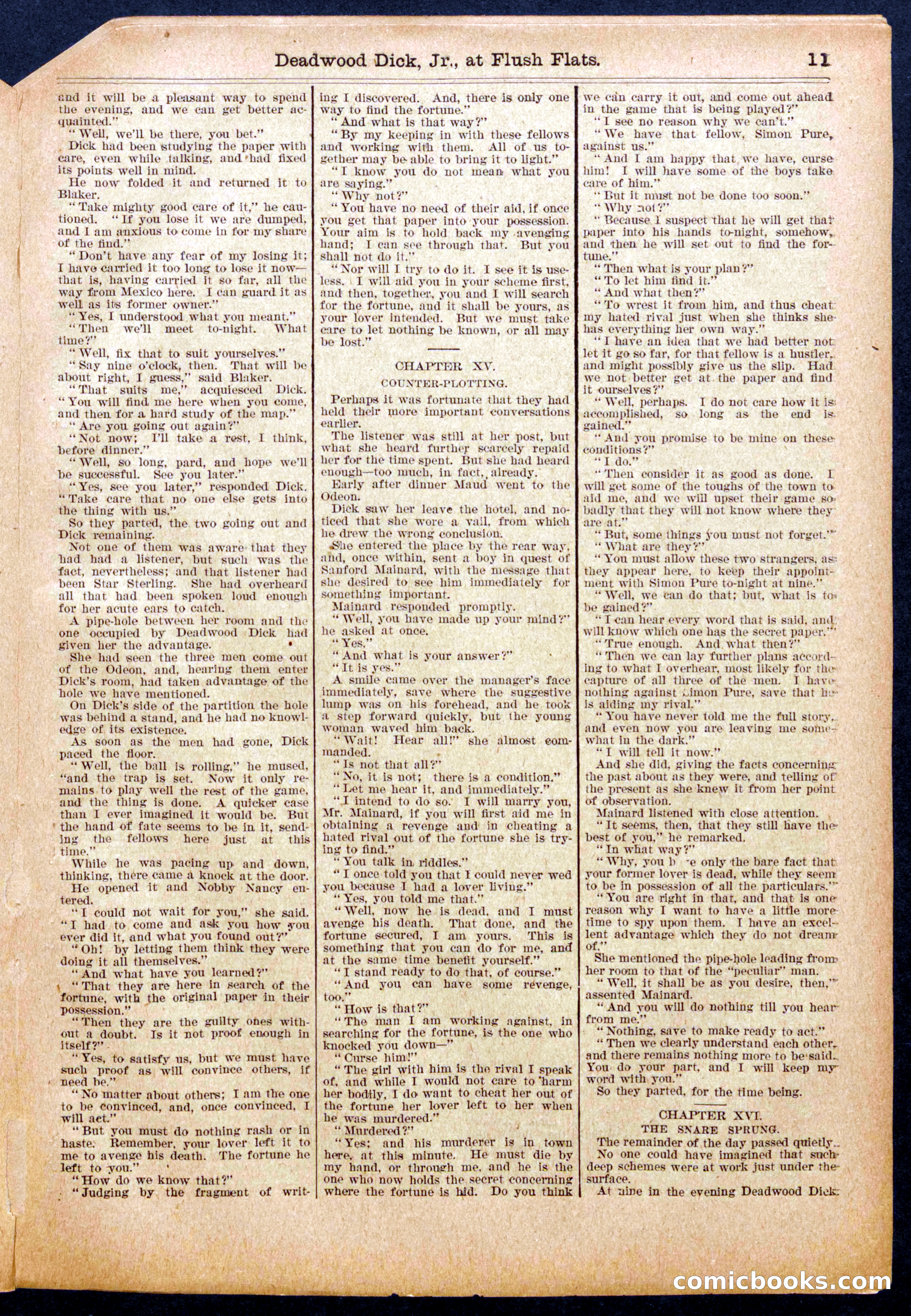 Beadle's Half Dime Library, No. 934 — page 11 of 16