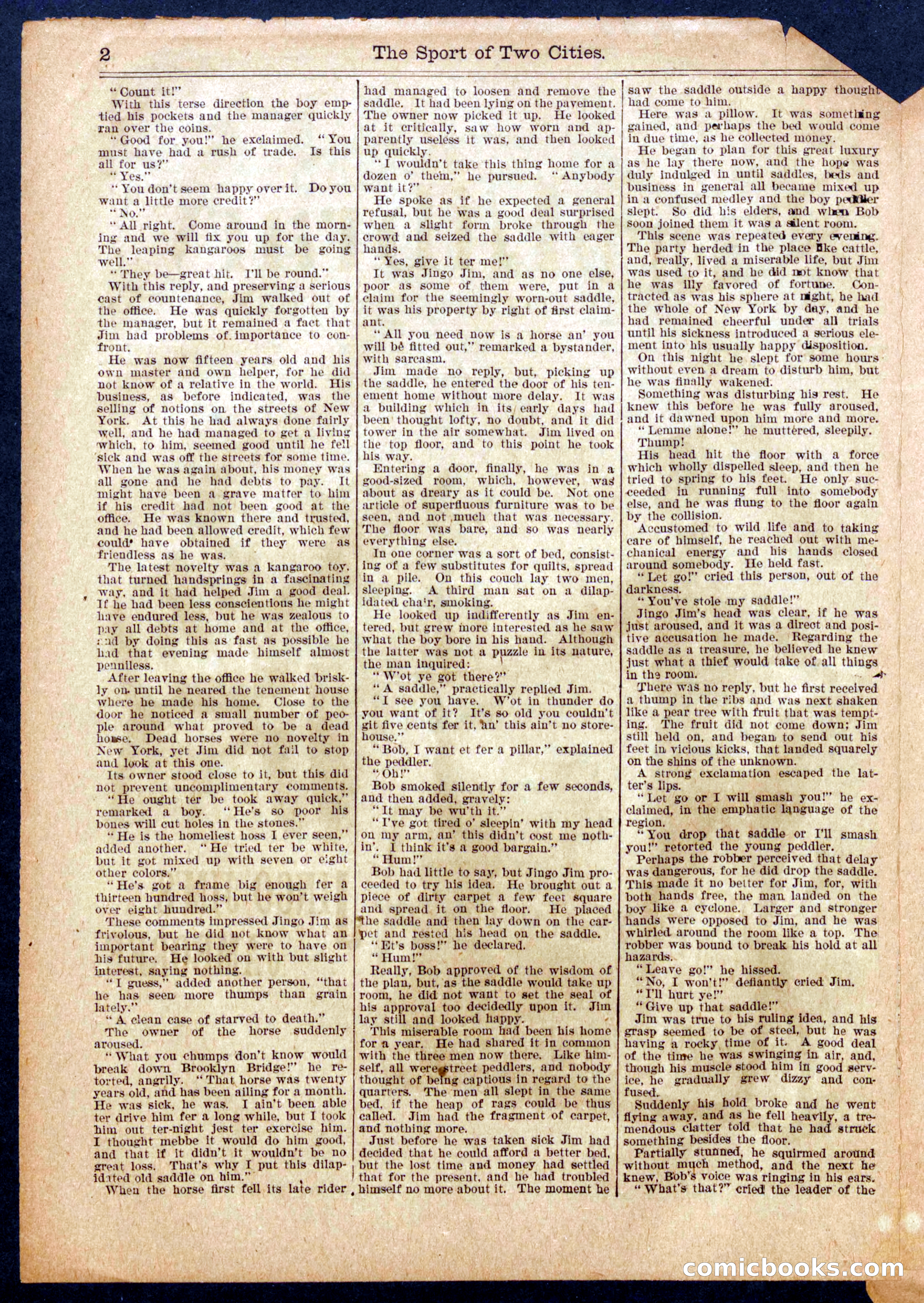 Beadle's Half Dime Library, No. 938 — page 2 of 16