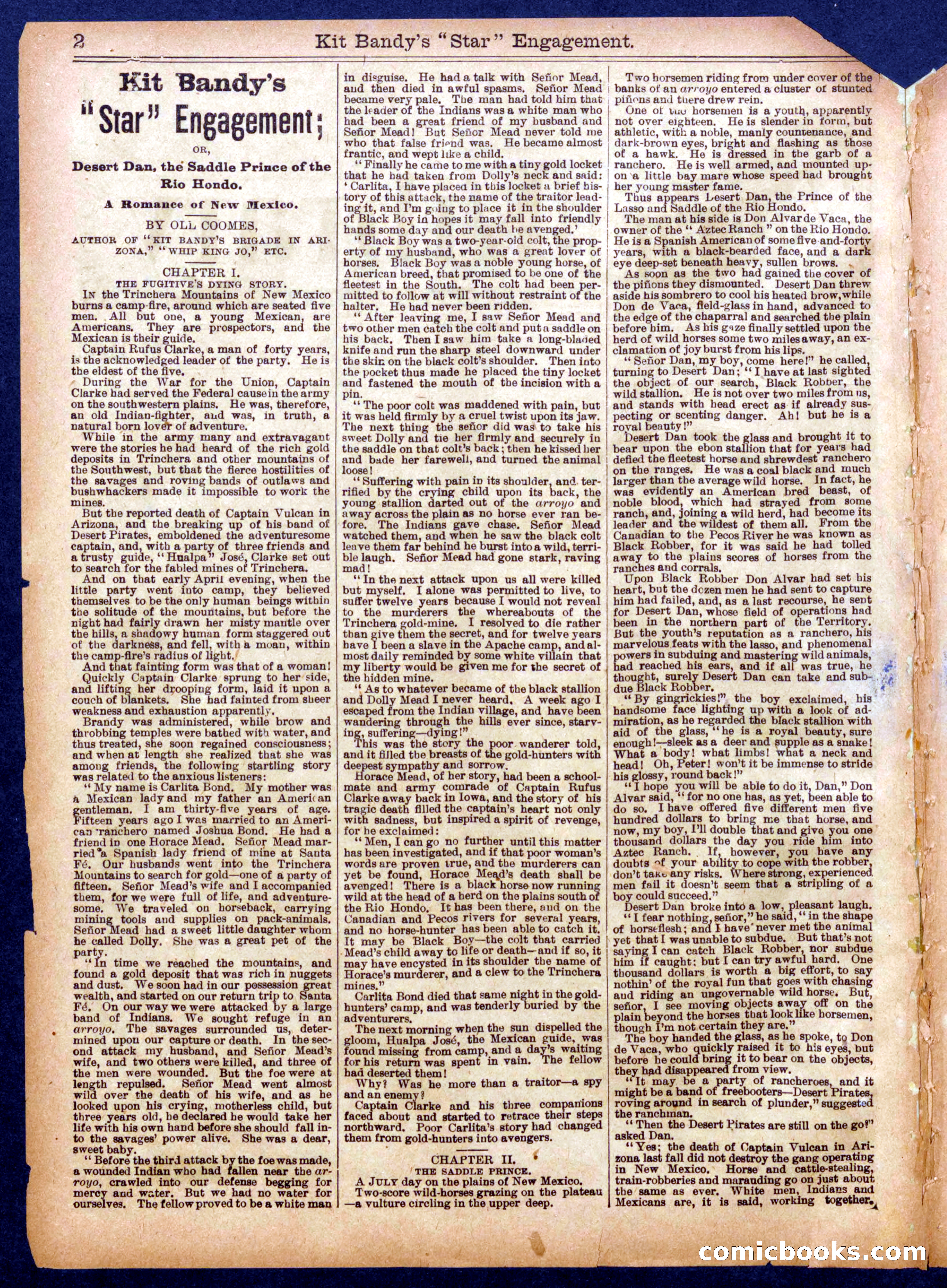 Beadle's Half Dime Library No. 939 — page 2 of 16