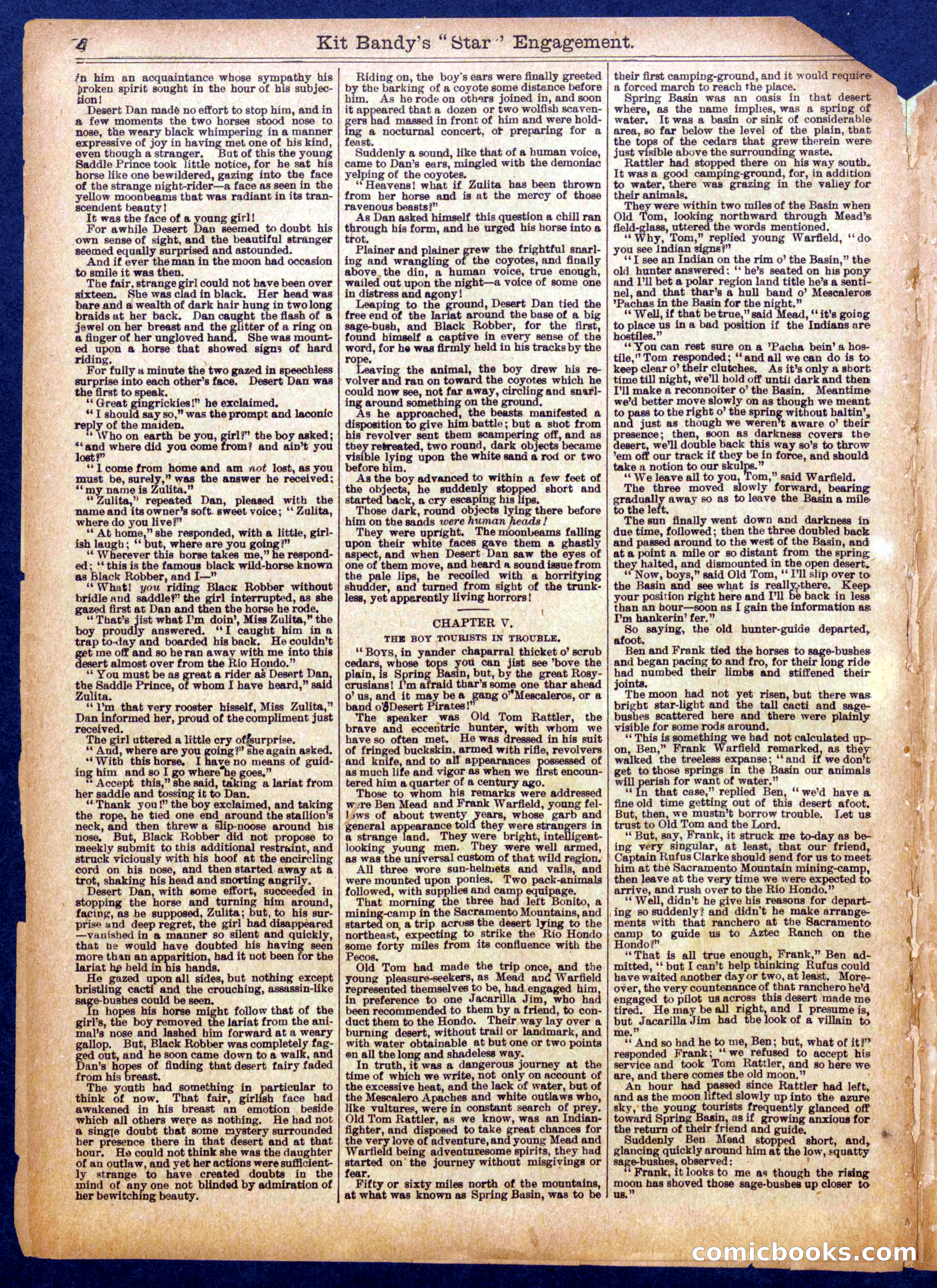 Beadle's Half Dime Library No. 939 — page 4 of 16