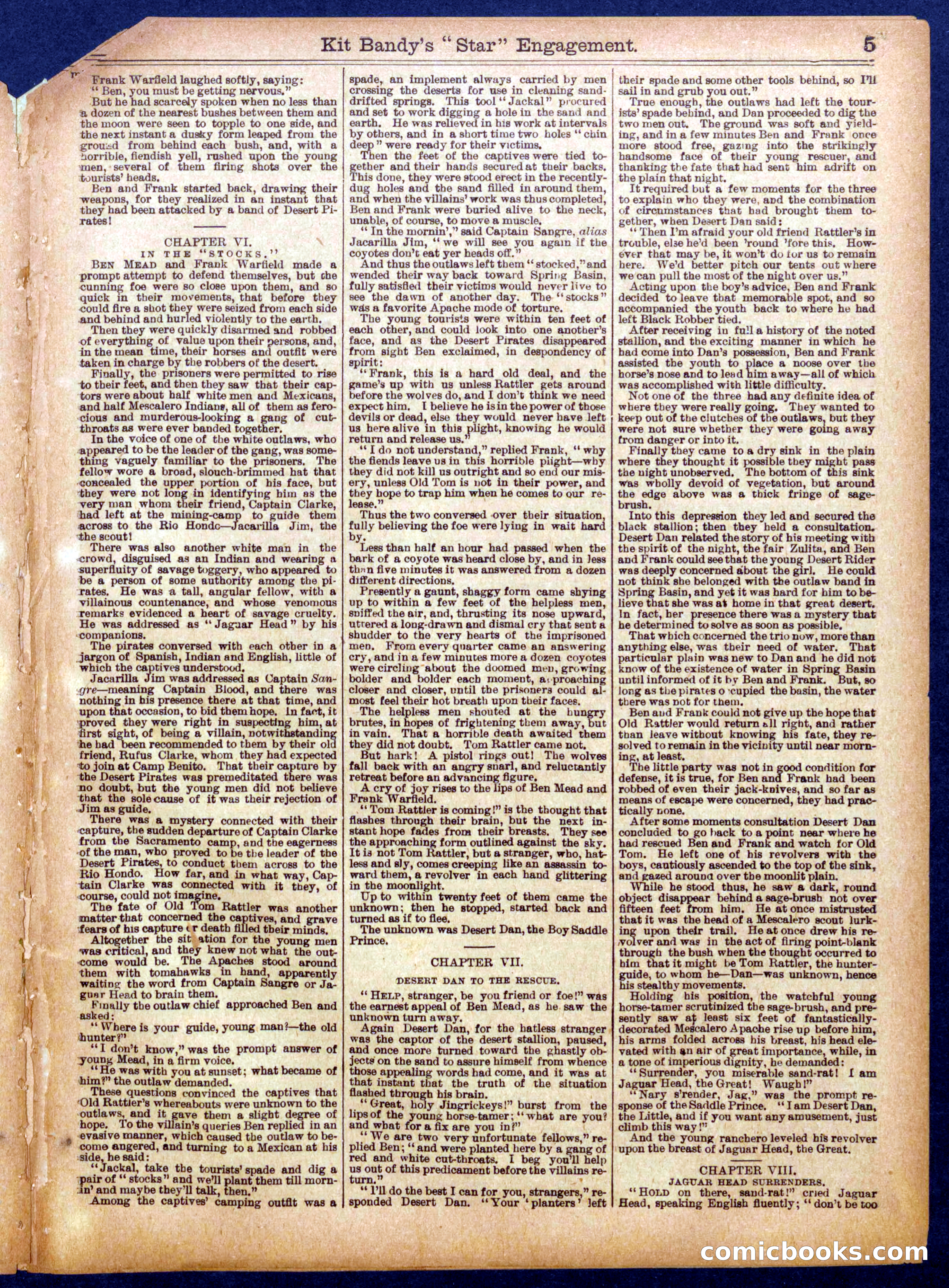 Beadle's Half Dime Library No. 939 — page 5 of 16