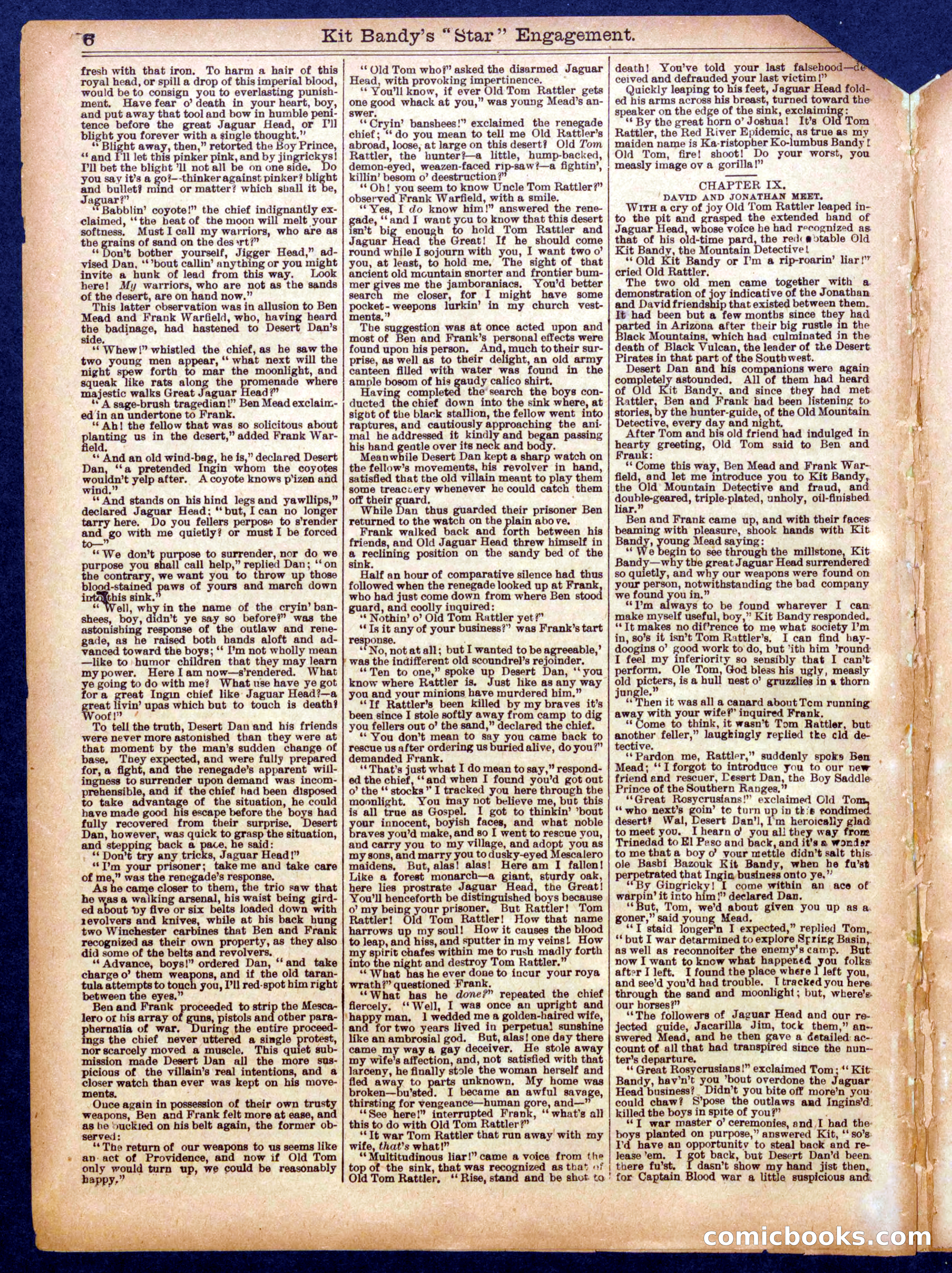 Beadle's Half Dime Library No. 939 — page 6 of 16